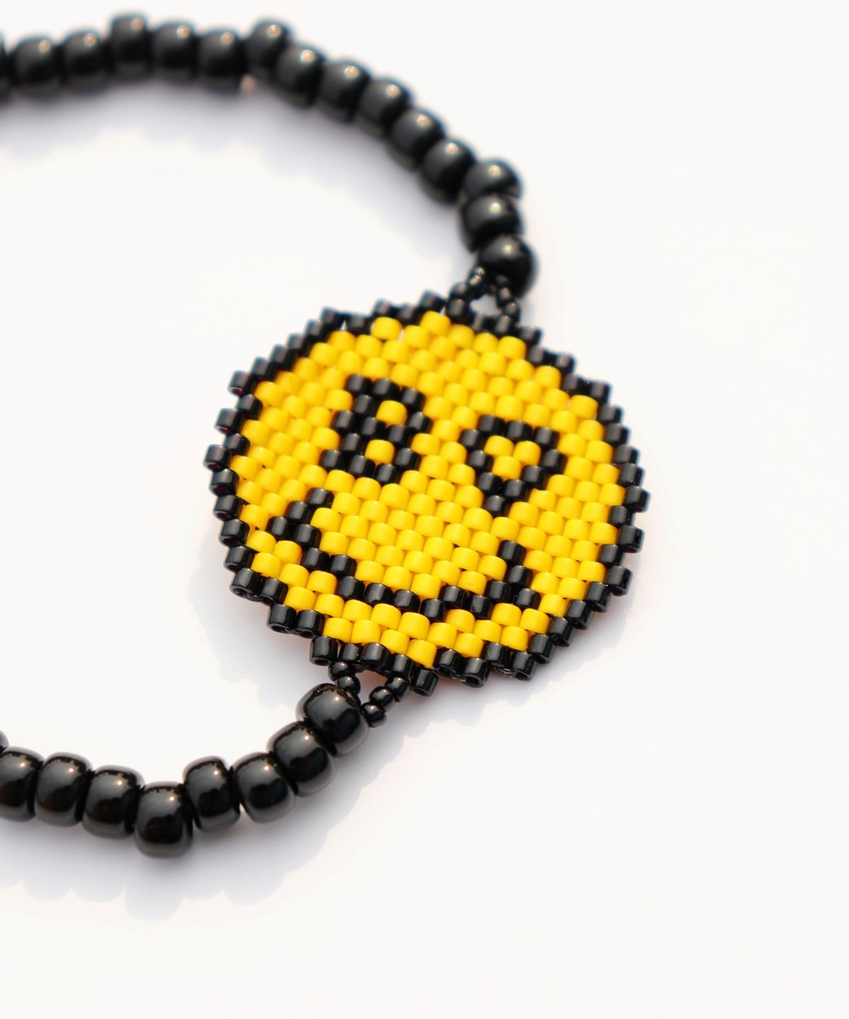 봉보(BONBEAU) Delika smile charm banding Bracelet 델리카 비즈 스마일 참 밴딩 팔찌