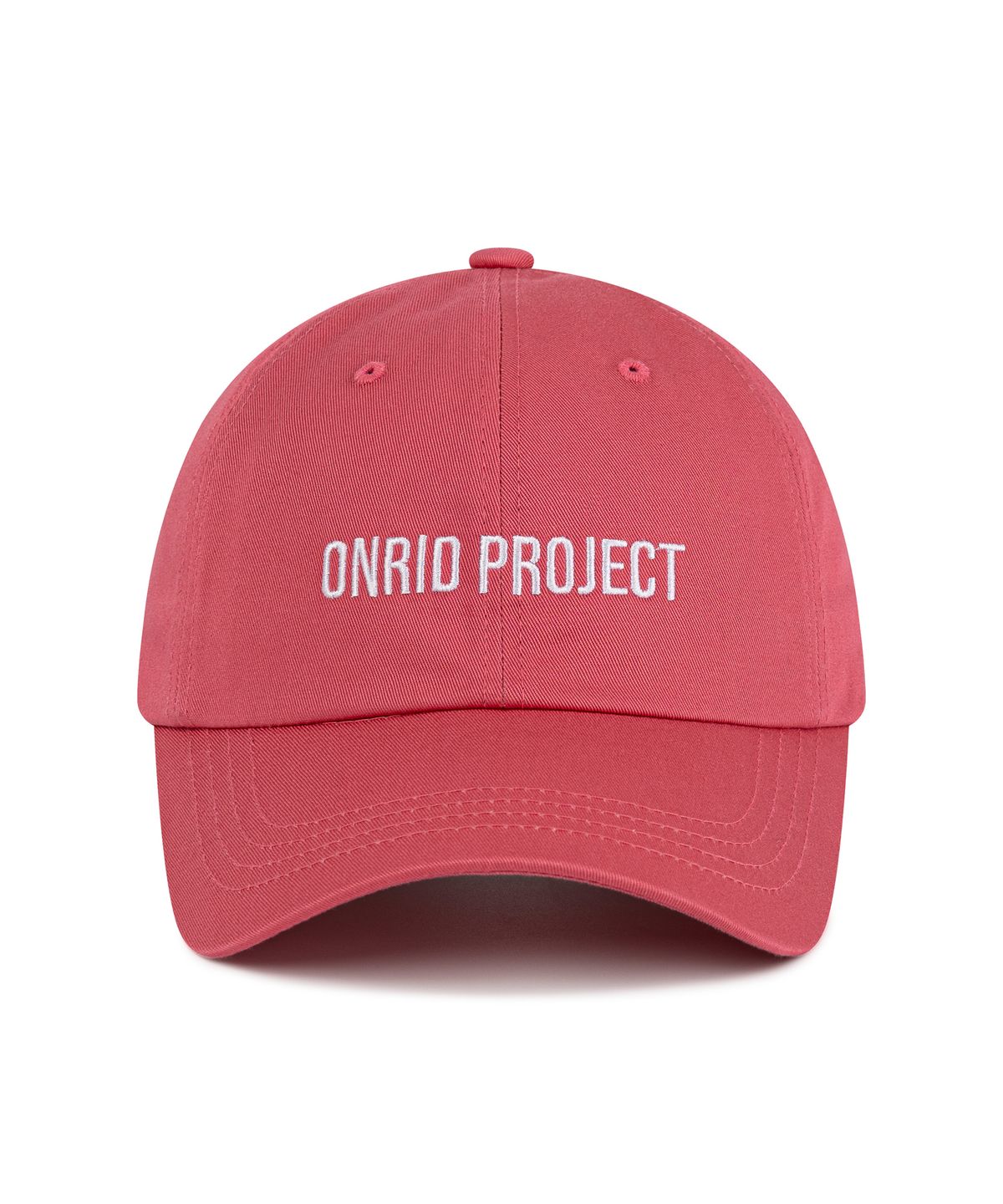 온리드프로젝트(ONRIDPROJECT) 에센셜 로고 볼캡 - 핑크