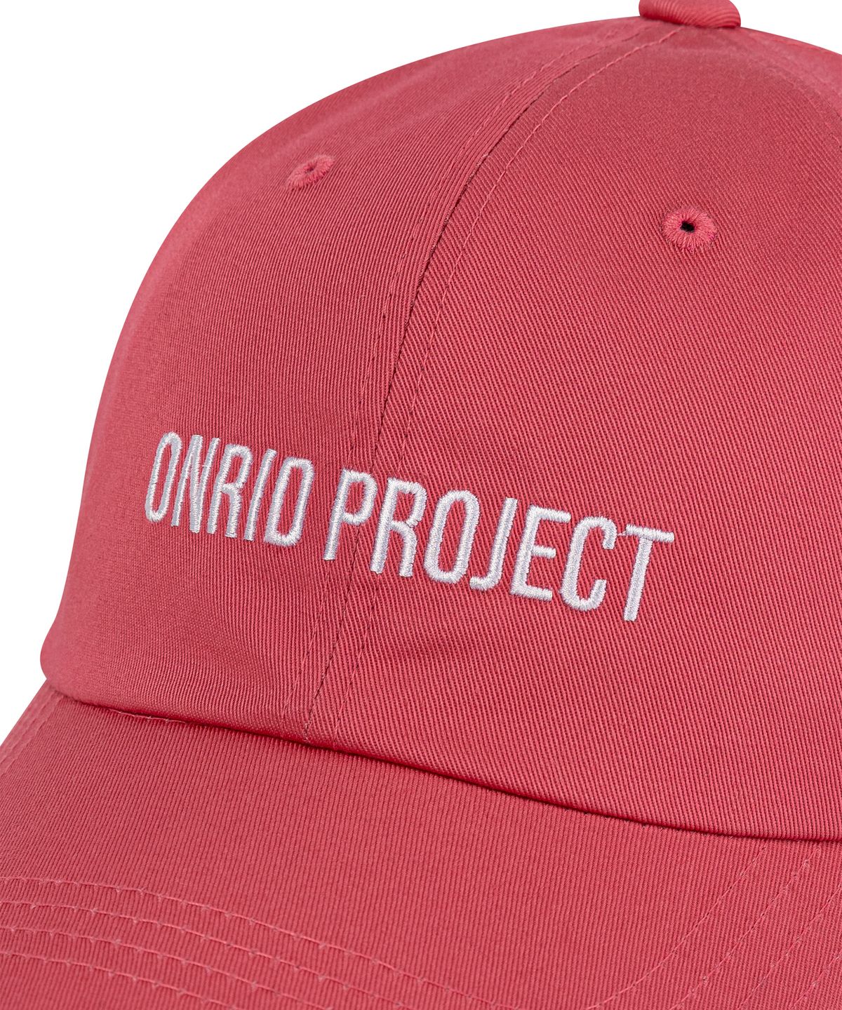 온리드프로젝트(ONRIDPROJECT) 에센셜 로고 볼캡 - 핑크