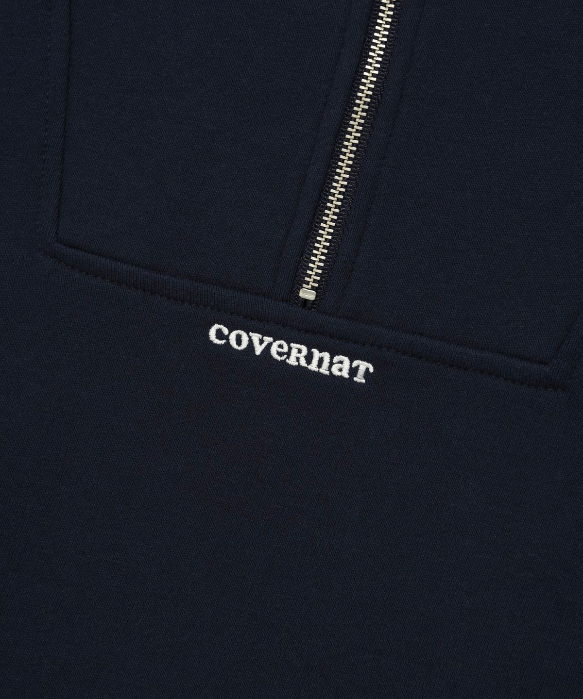 커버낫 우먼(COVERNAT WOMAN) 우먼 하프 집업 스트링 맨투맨 Navy