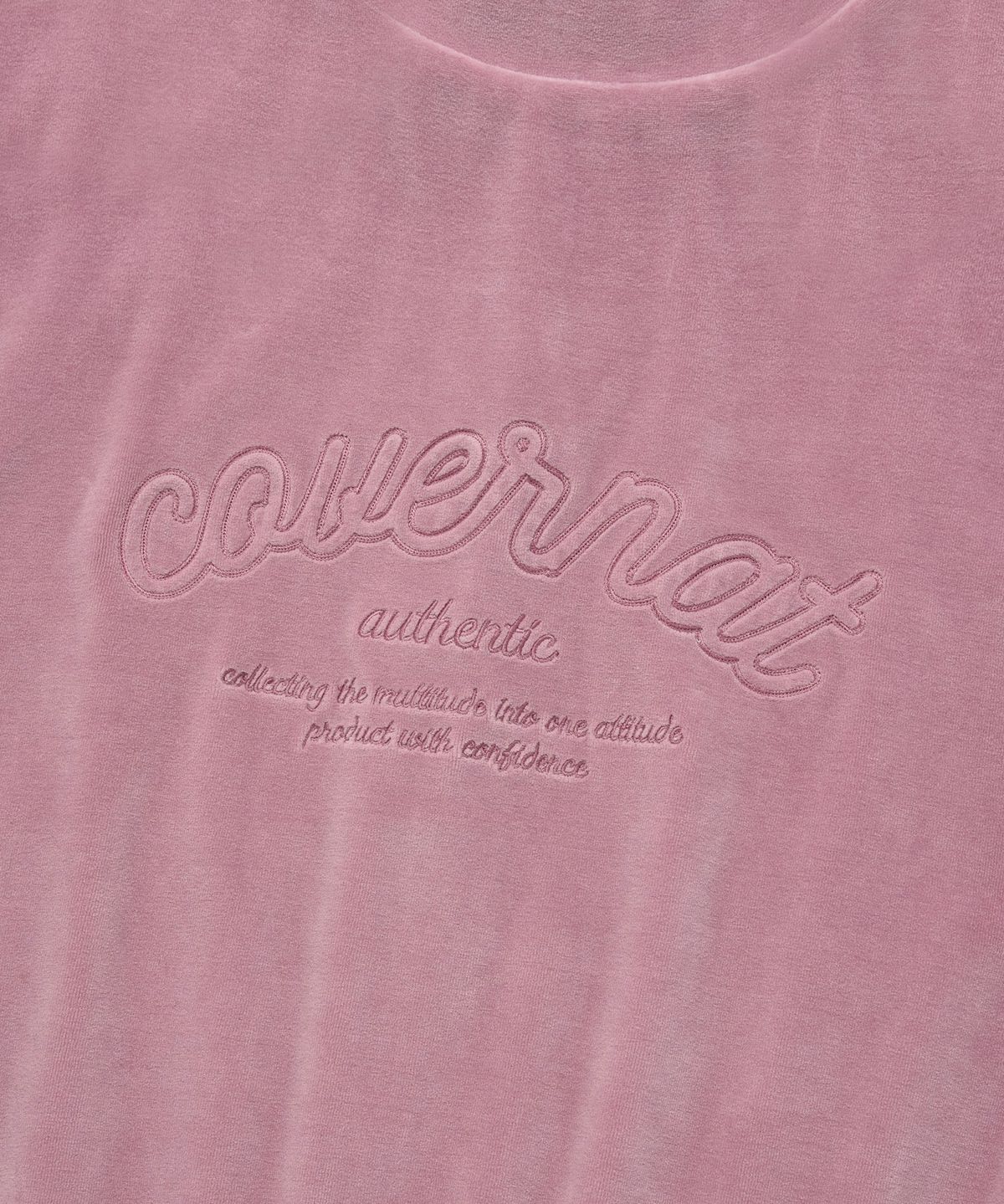 커버낫 우먼(COVERNAT WOMAN) 우먼 벨로아 집업 자켓 Lavender