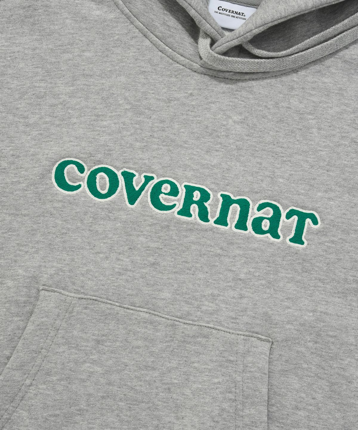 커버낫 우먼(COVERNAT WOMAN) 우먼 쿠퍼 로고 후디 Melange Gray
