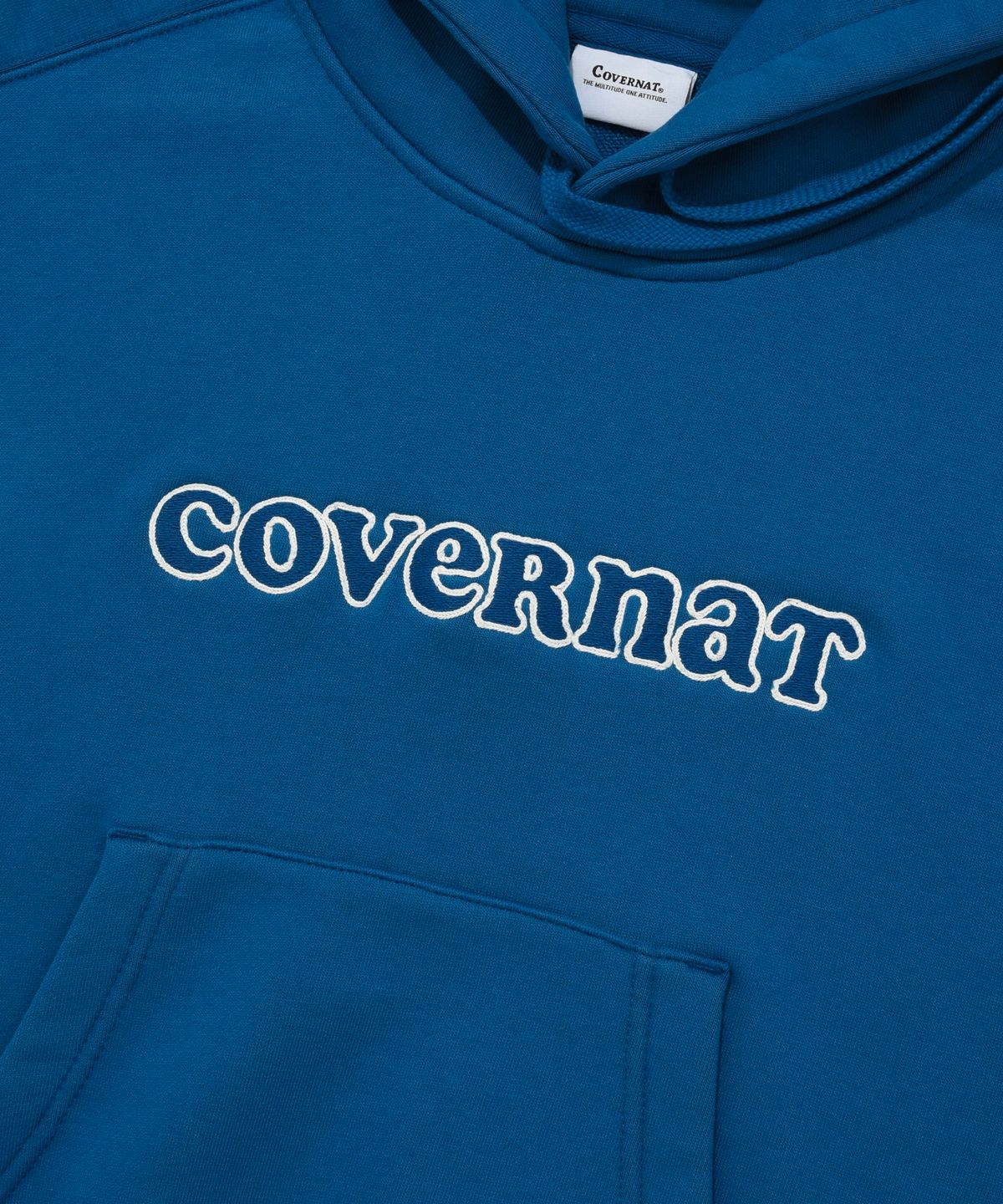 커버낫 우먼(COVERNAT WOMAN) 우먼 쿠퍼 로고 후디 Blue