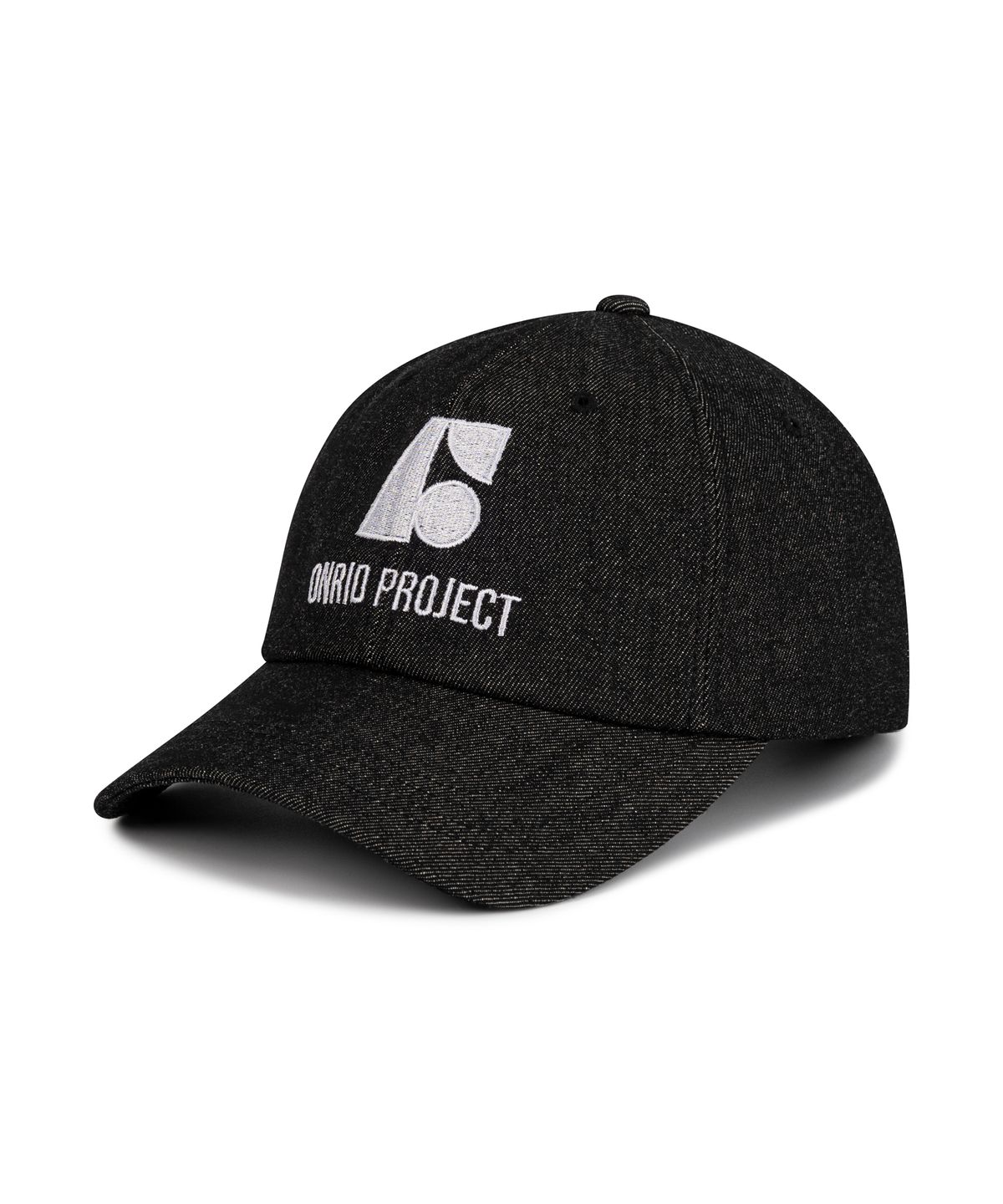 온리드프로젝트(ONRIDPROJECT) 데님 심볼 볼캡 - 블랙