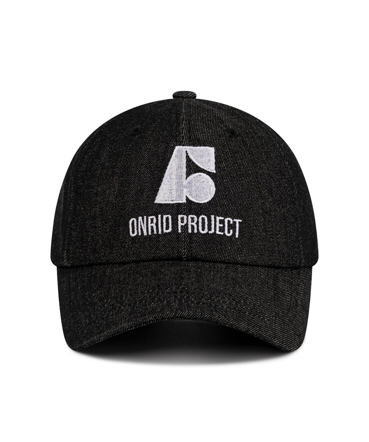 온리드프로젝트(ONRIDPROJECT) 데님 심볼 볼캡 - 블랙