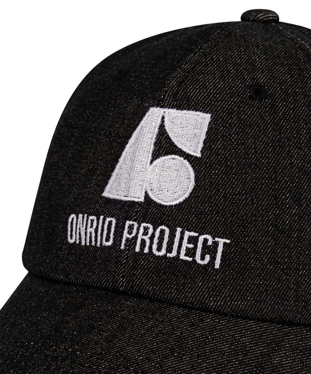온리드프로젝트(ONRIDPROJECT) 데님 심볼 볼캡 - 블랙