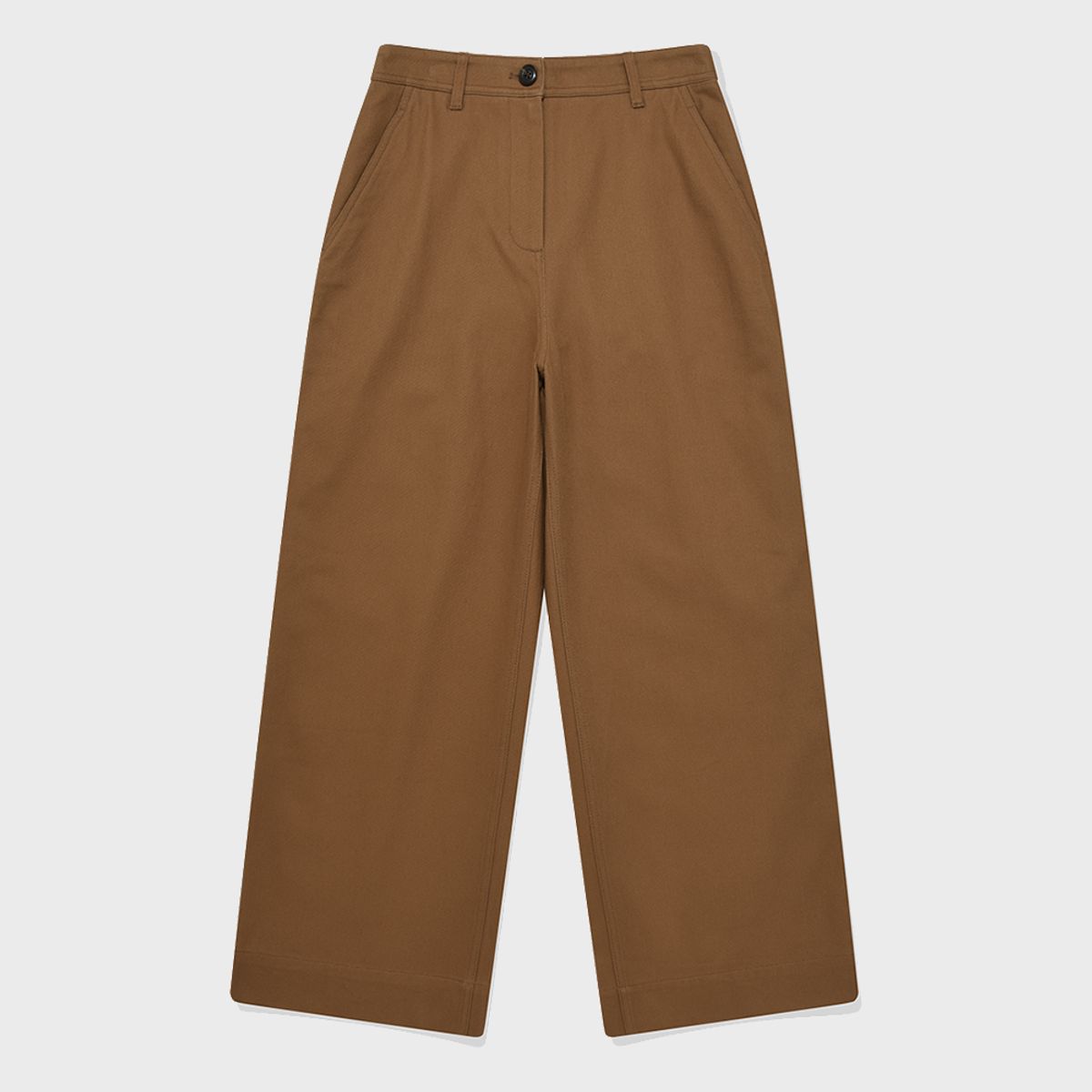 커버낫 우먼(COVERNAT WOMAN) 우먼 치노 팬츠 Brown