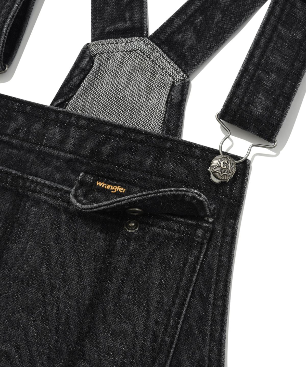 커버낫 우먼(COVERNAT WOMAN) [COVERNAT X WRANGLER] 우먼 레직기 오버롤 Dark Gray