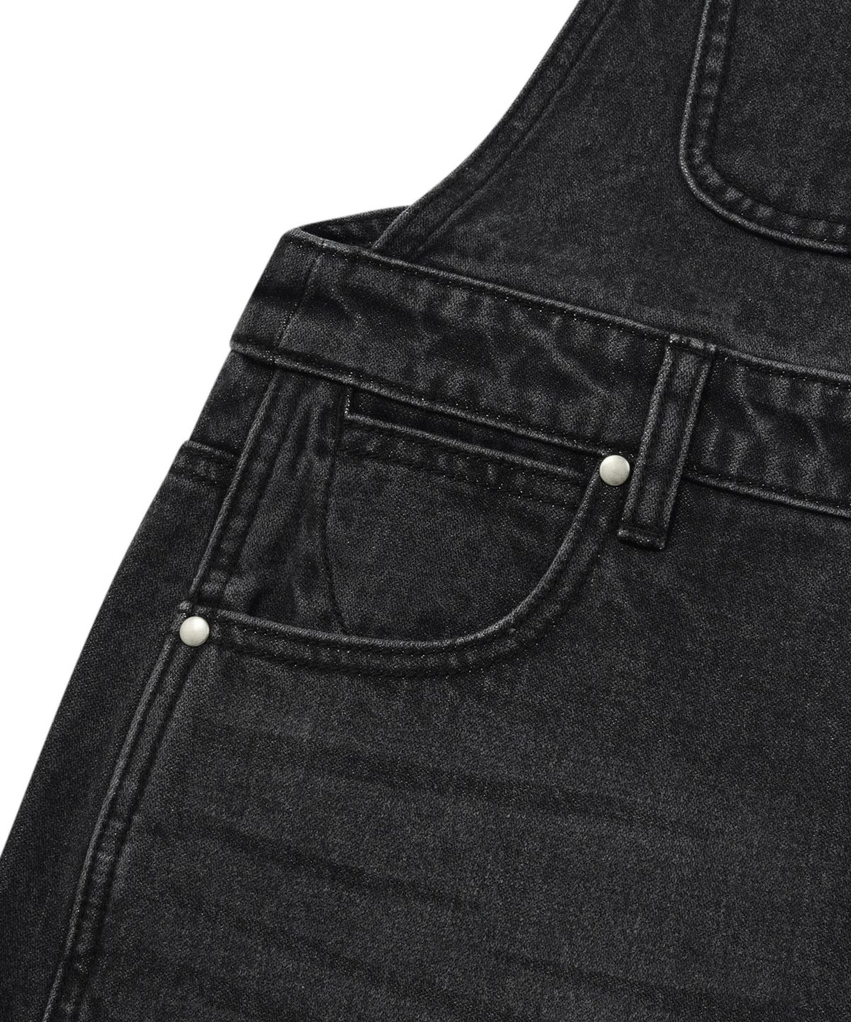 커버낫 우먼(COVERNAT WOMAN) [COVERNAT X WRANGLER] 우먼 레직기 오버롤 Dark Gray