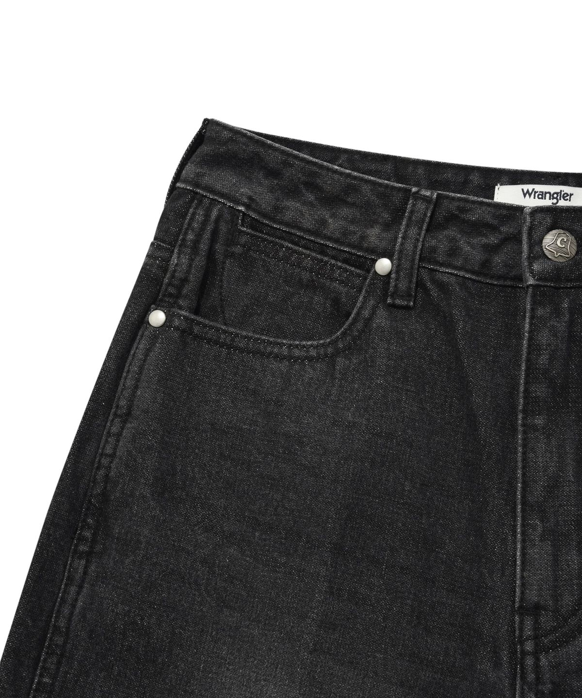 커버낫 우먼(COVERNAT WOMAN) [COVERNAT X WRANGLER] 우먼 오리지널 레직기 데님 팬츠 Dark Gray