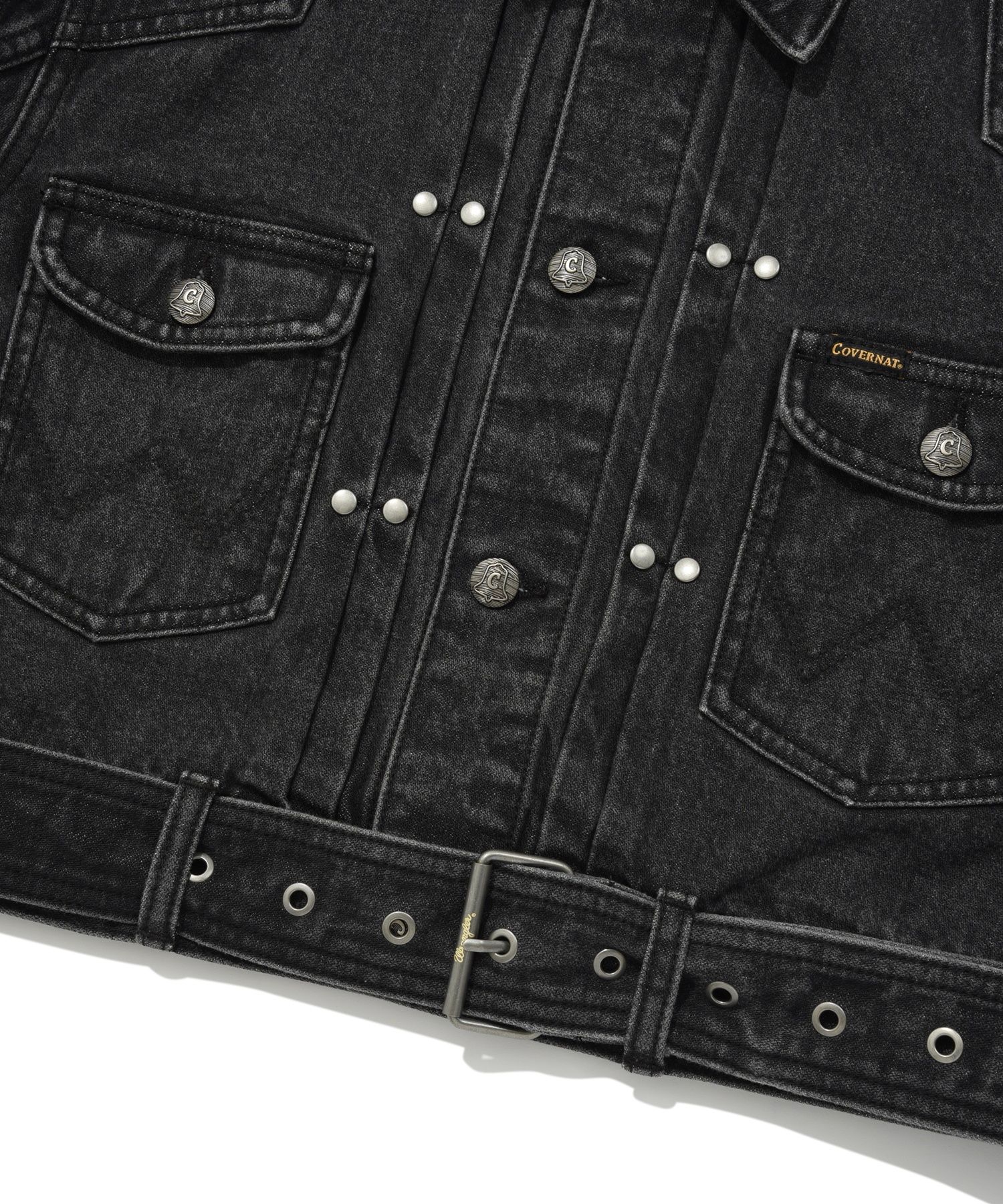 ★関税込★COVERNAT★WOMENS ORIGINAL DENIM CROP BELTED JACKET ☆関税込☆COVERNAT☆WOMENS ORIGINAL DENIM CROP BELTED JACKET
