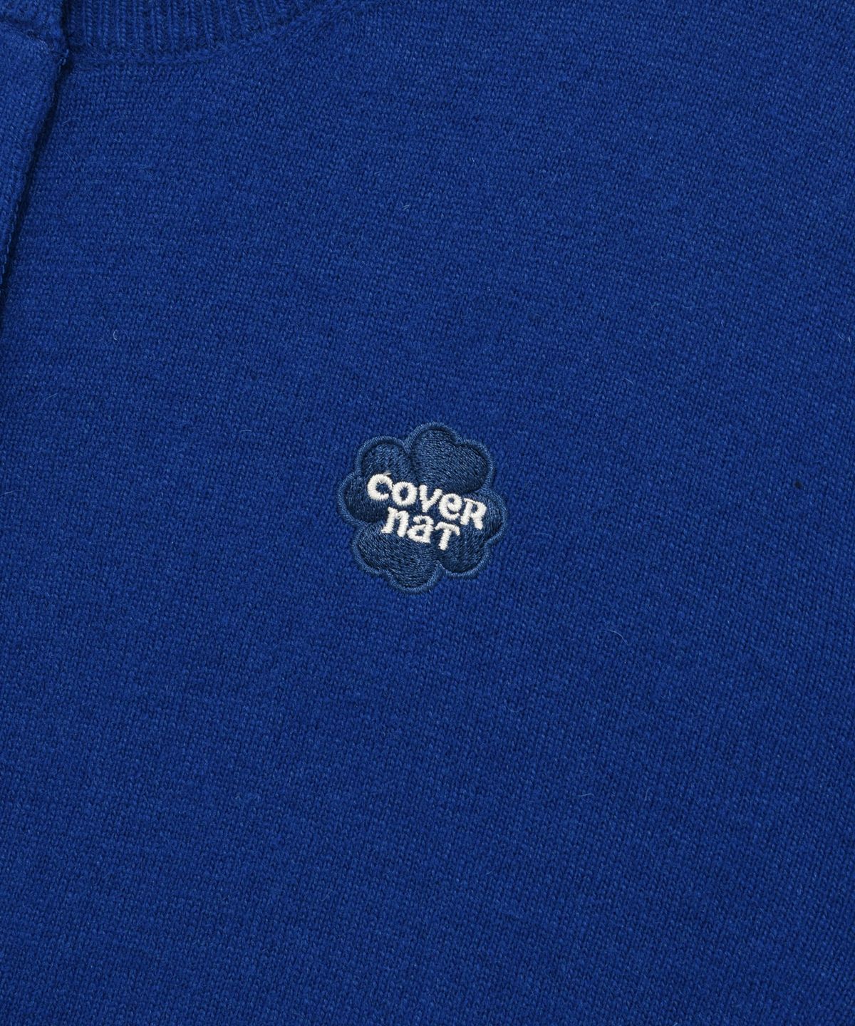 커버낫 우먼(COVERNAT WOMAN) 우먼 클로버하트 니트 가디건 Royal Blue