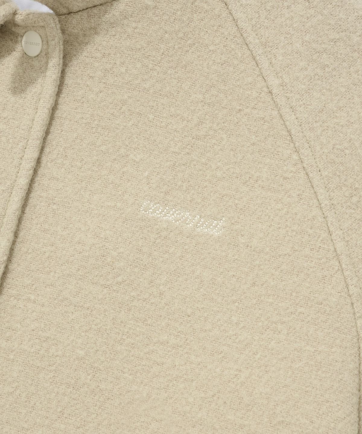 커버낫 우먼(COVERNAT WOMAN) 우먼 바시티 자켓 Beige