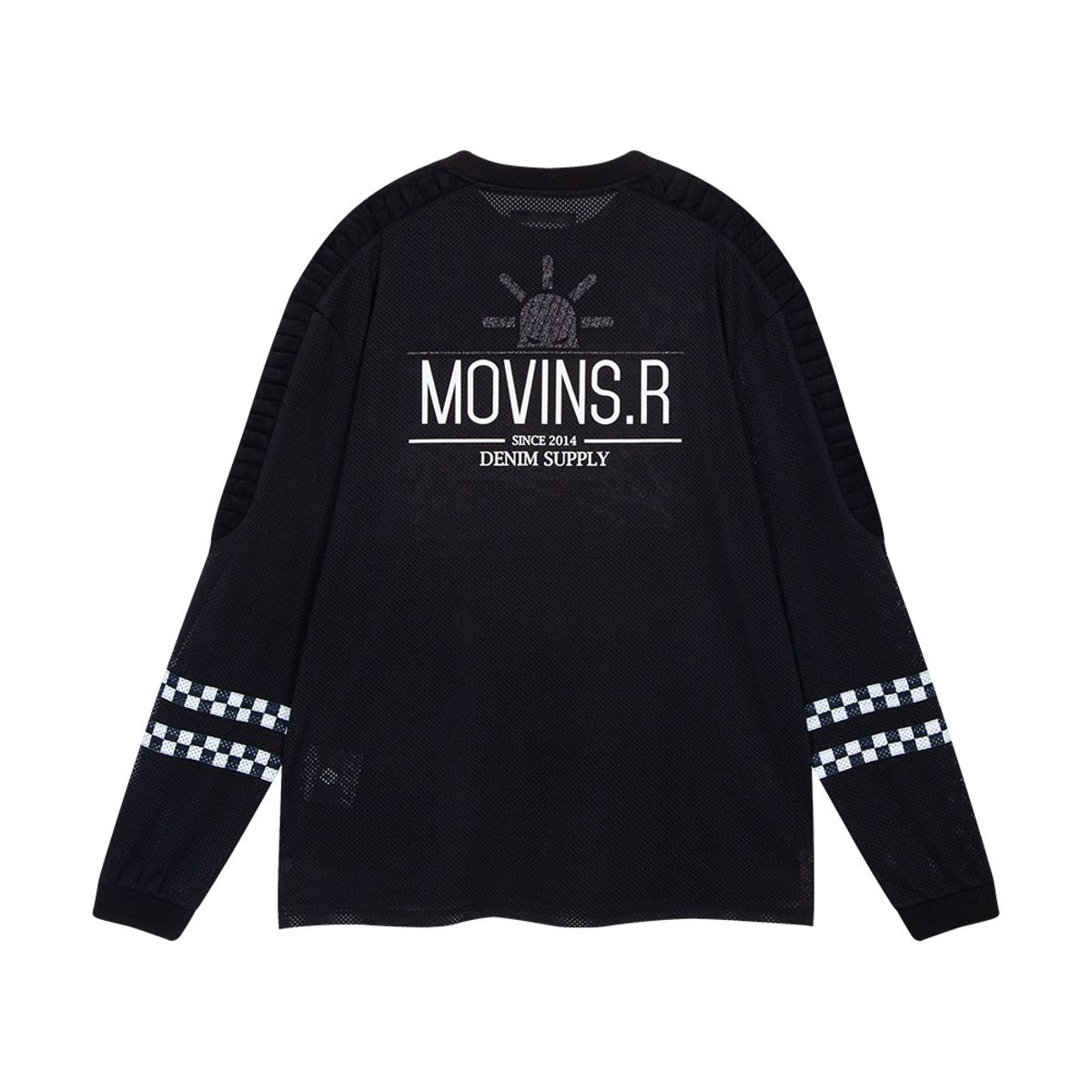 모빈스알(MOVINS.R) PENNA NEWMOVINS MESH TOP BLACK