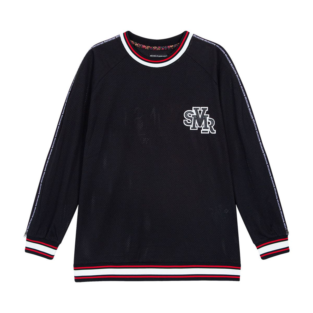 모빈스알(MOVINS.R) PENNA AZUR CLASSIC MESH TOP BLACK