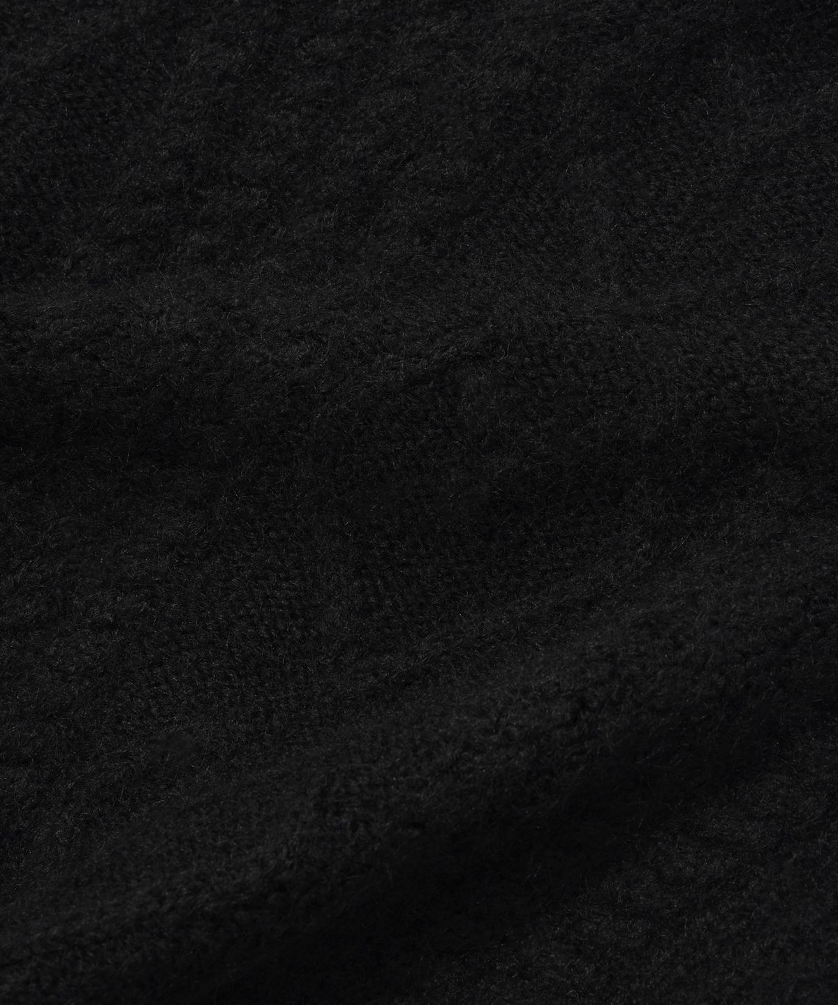 커버낫 우먼(COVERNAT WOMAN) 우먼 헤어리 케이블 크롭 니트 Black
