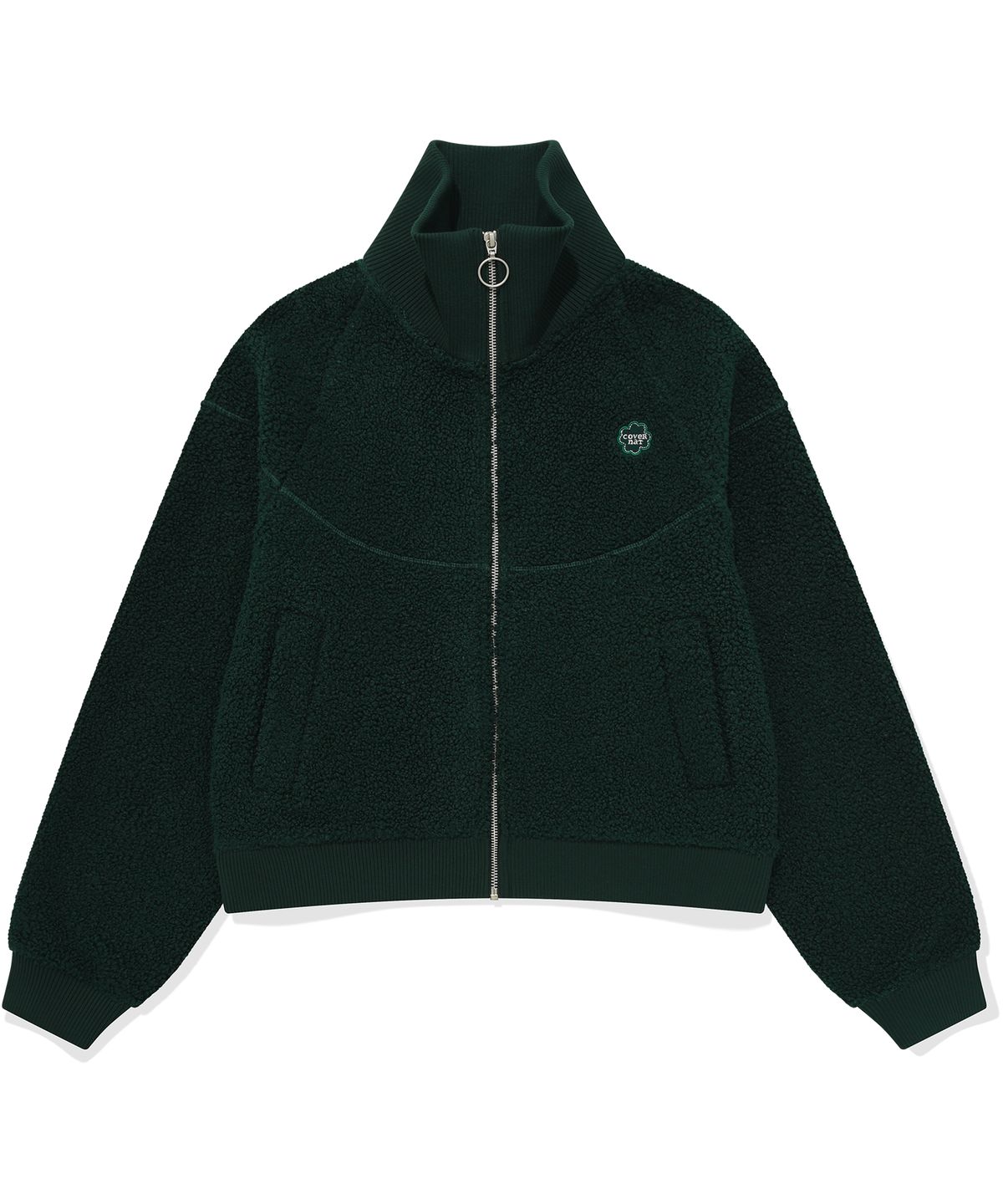 커버낫 우먼(COVERNAT WOMAN) 우먼 쉐르파 집업 자켓 Green