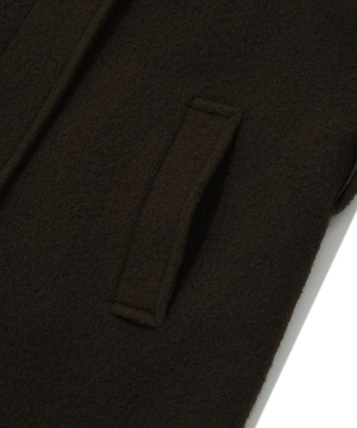 커버낫 우먼(COVERNAT WOMAN) 우먼 울 부클 하프 코트 Brown