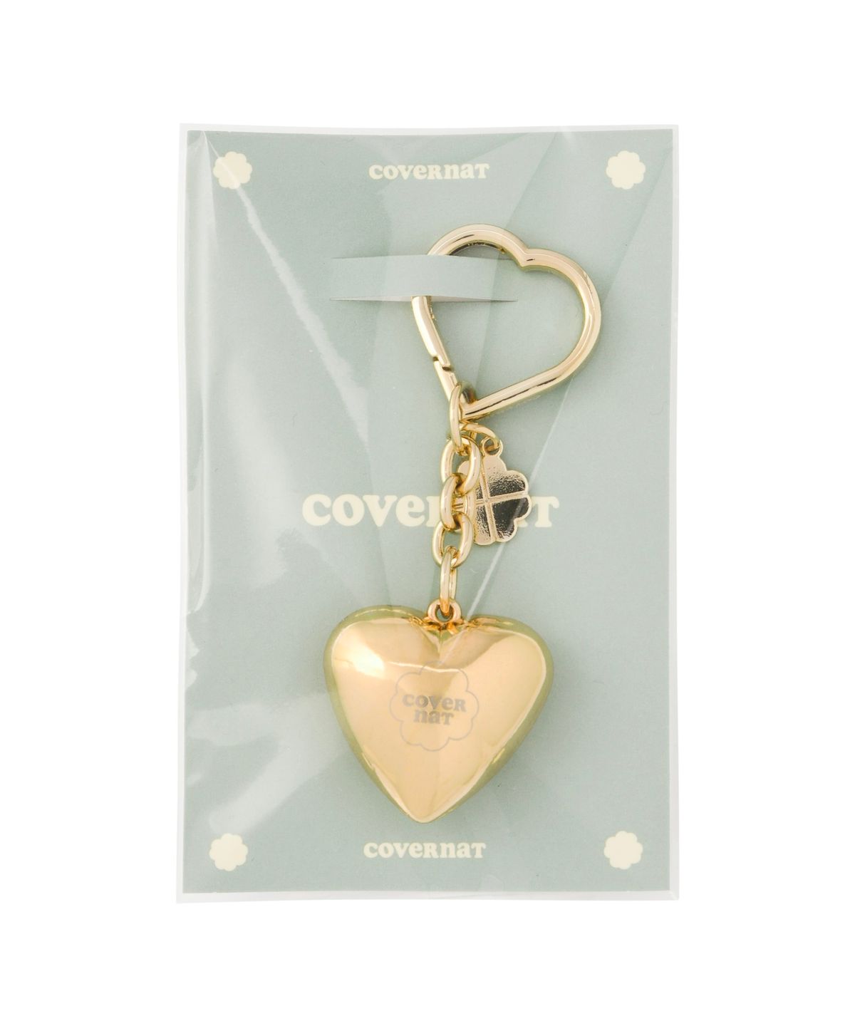 커버낫 우먼(COVERNAT WOMAN) 클로버하트 골드 키링