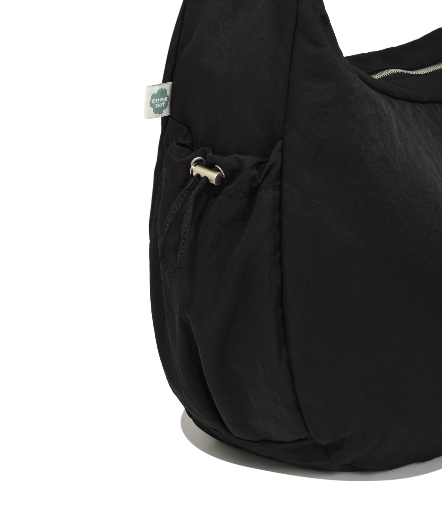 ★COVERNAT WOMAN★ Clover heart shirring big nylon hobo bag MUSINSA | COVERNAT WOMAN Clover Heart Shirring Big Nylon