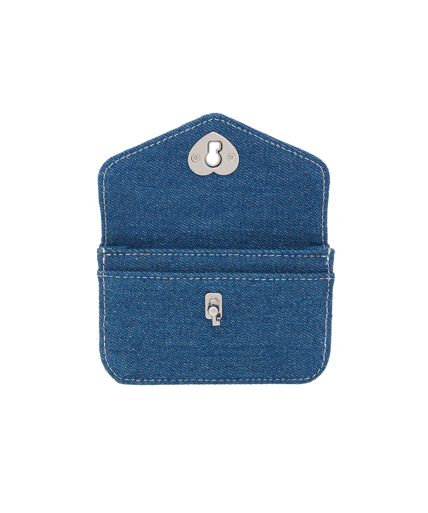 ★lemasque★ Heartlock Compact Business Card Holder Denim L1 MUSINSA | LEMASQUE Heart Rock Compact Business Card Wallet Denim