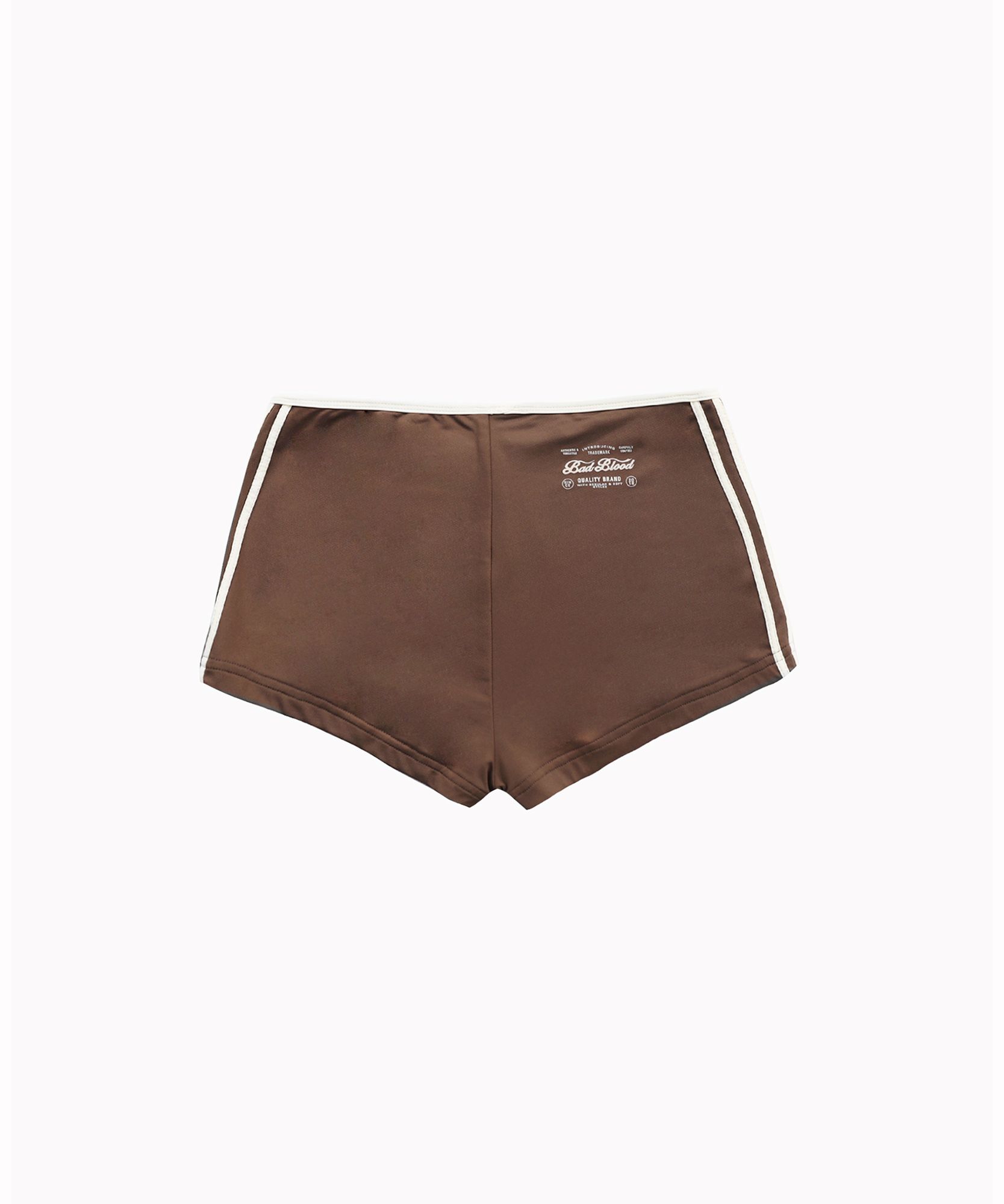 MUSINSA | BADBLOOD Wendy Micro Shorts - Brown