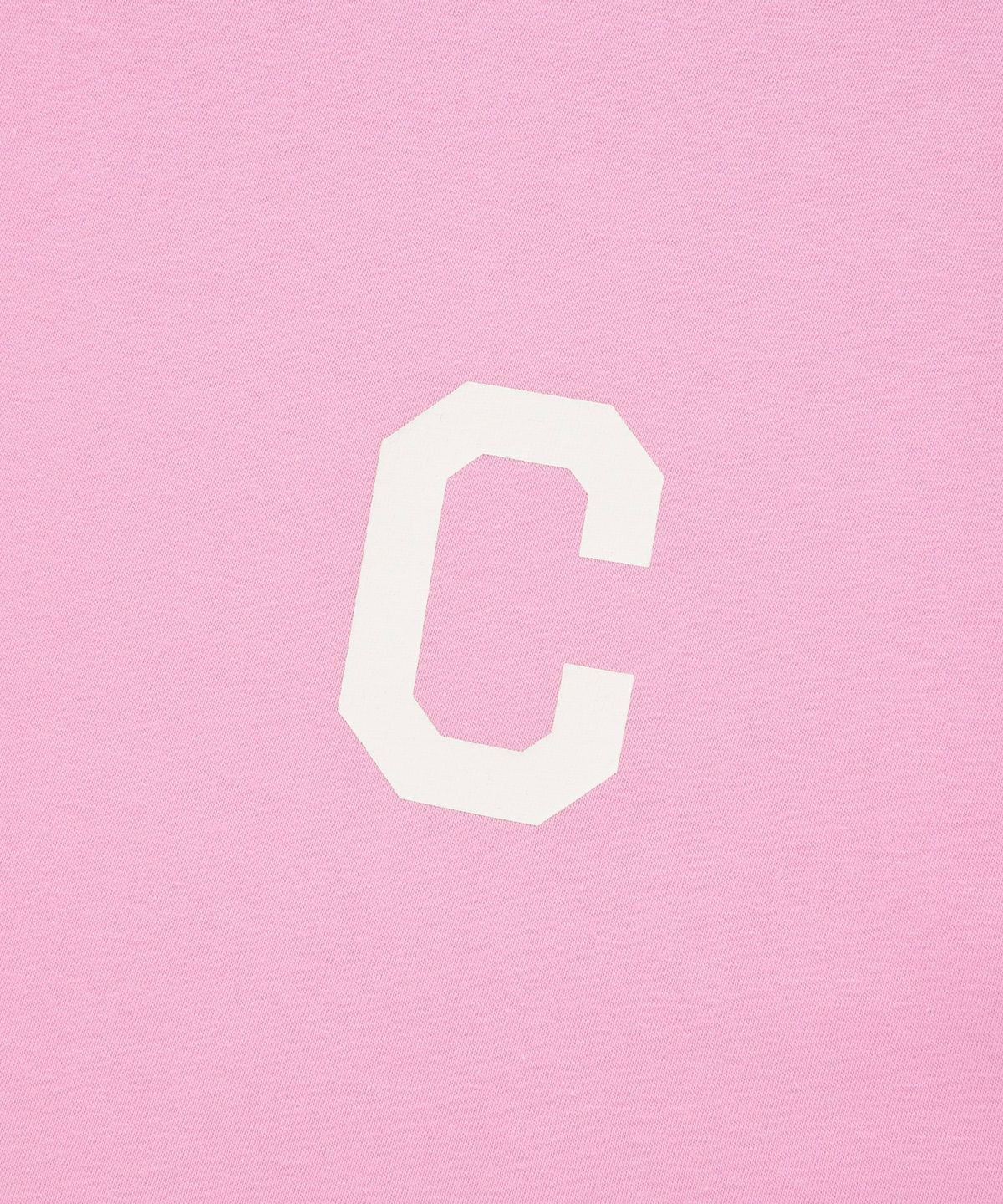 커버낫 우먼(COVERNAT WOMAN) 우먼 크롭 C 로고 오버 티셔츠 Pink