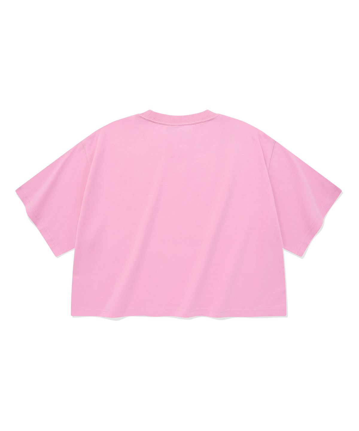 커버낫 우먼(COVERNAT WOMAN) 우먼 크롭 C 로고 오버 티셔츠 Pink
