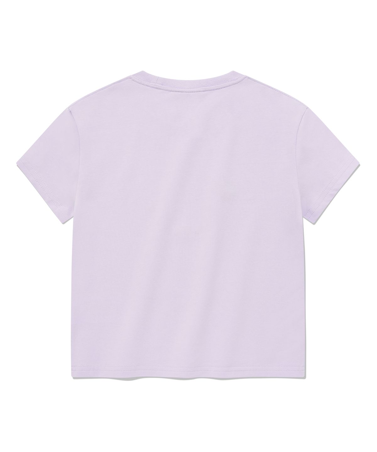 커버낫 우먼(COVERNAT WOMAN) 우먼 크롭 클로버 로고 베이비 티셔츠 Lavender