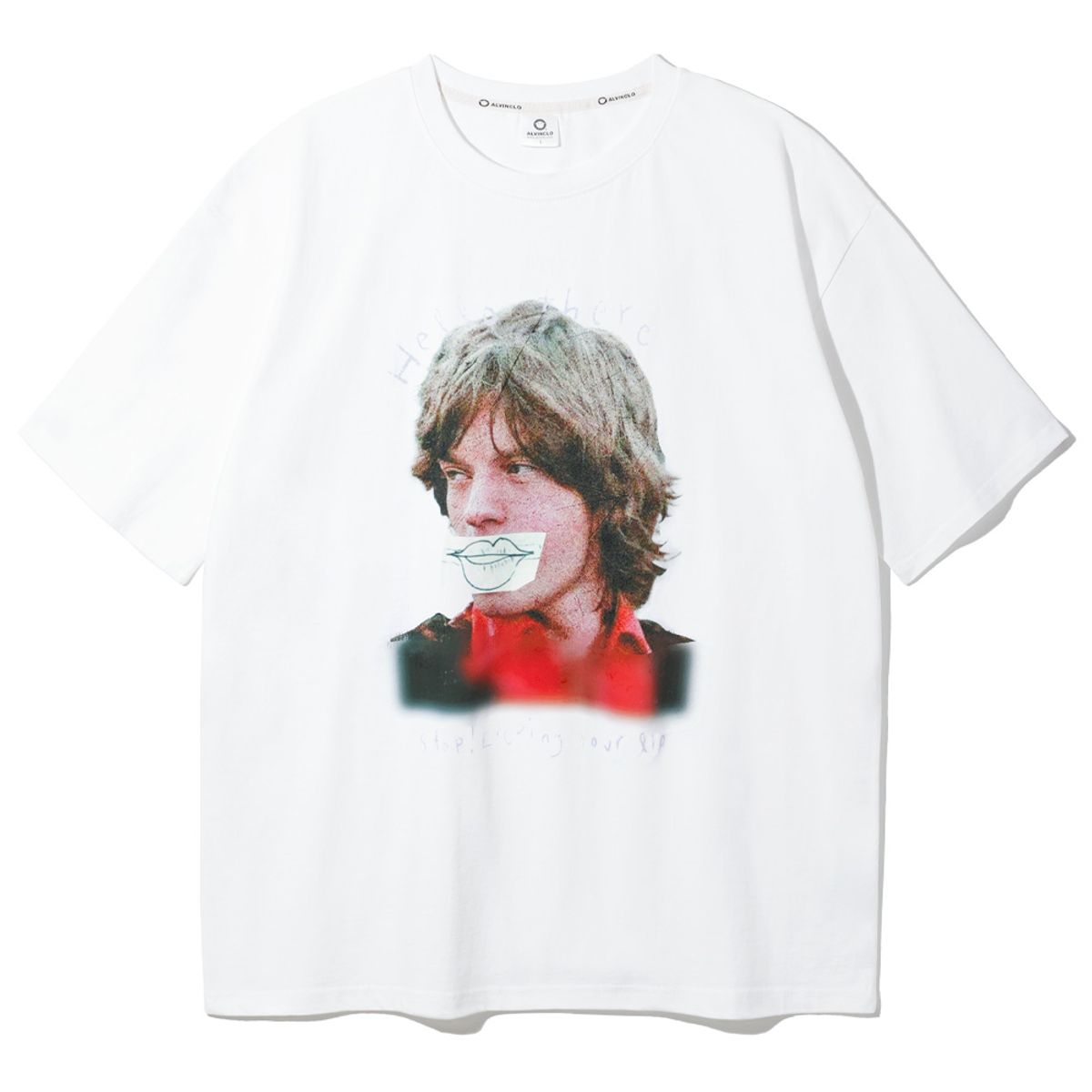 앨빈클로(ALVINCLO) LIPS 오버핏 반팔티 AST4563 (4 COLOR)