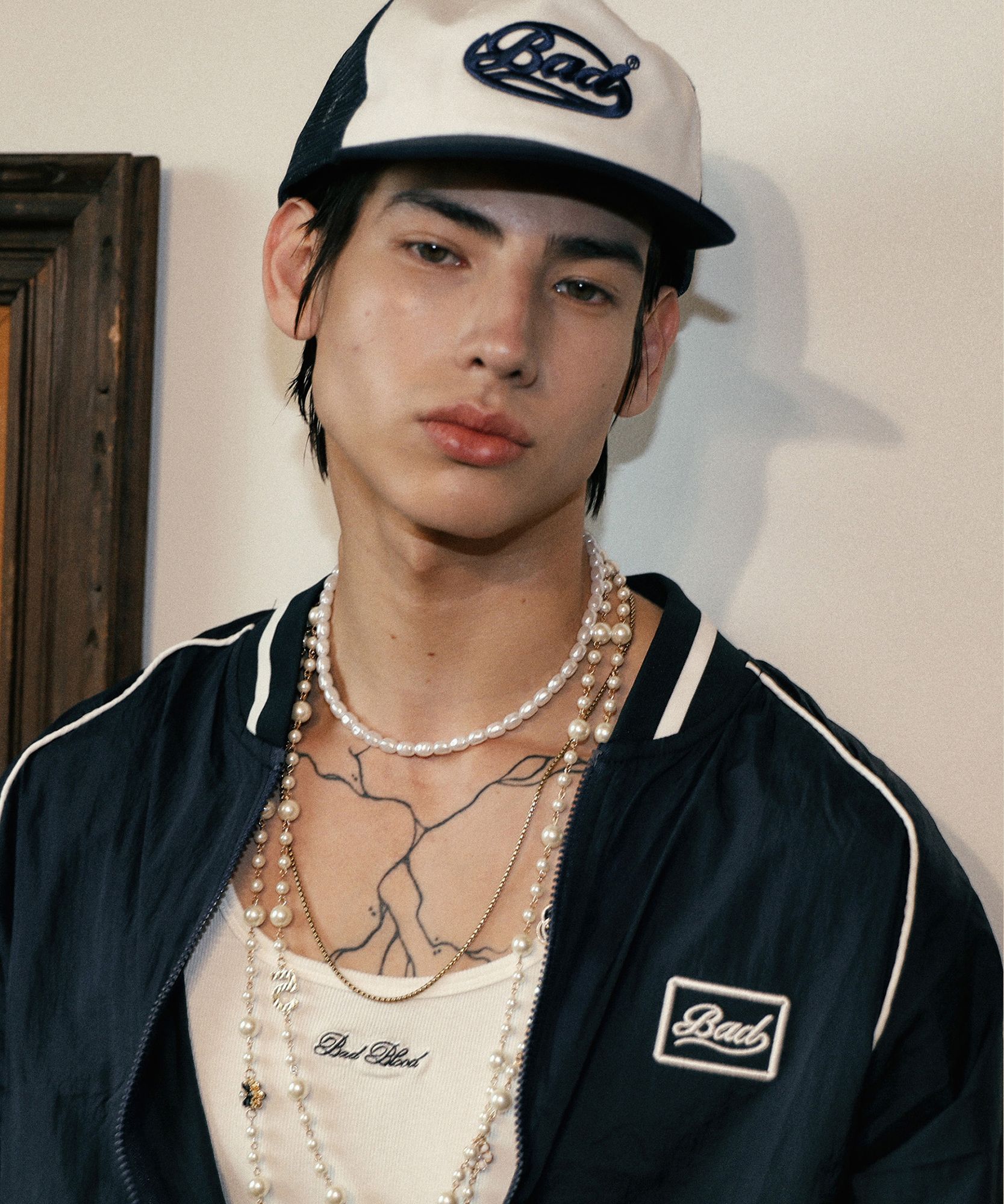 MUSINSA | BADBLOOD Billy SS Track Jacket - Navy