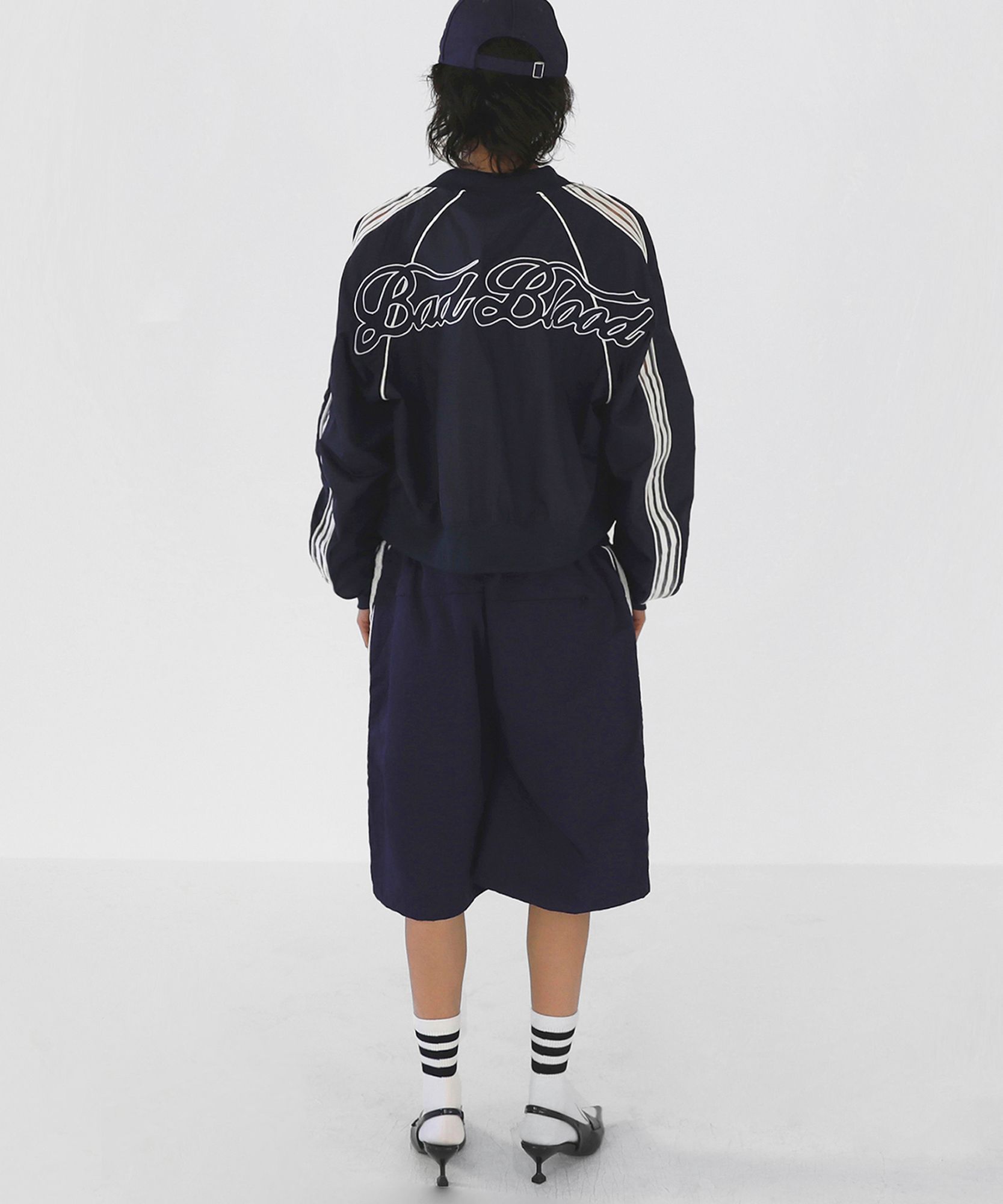 ジャケットその他 BADBLOOD Billy Old Effect Leather Track Jacket 5BFM229 MUSINSA | BADBLOOD Billy SS Track Jacket - Navy