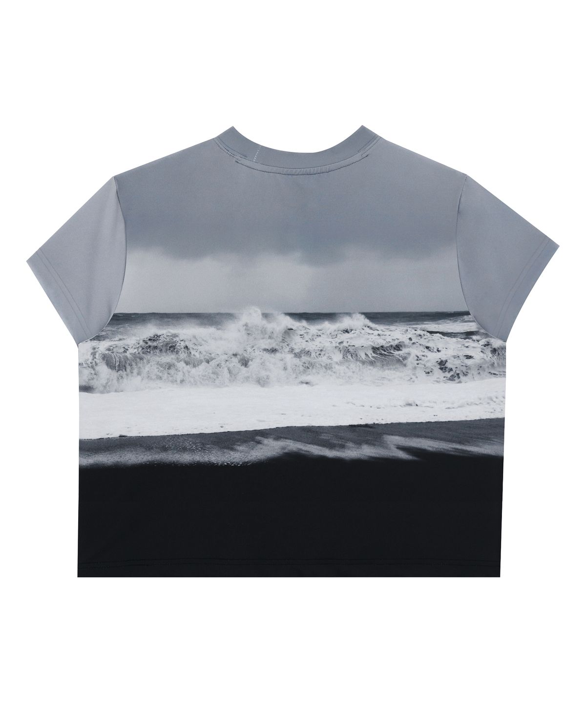 트리밍버드(TREEMINGBIRD) Summer Wave T-Shirts [ Light Blue Gray ]