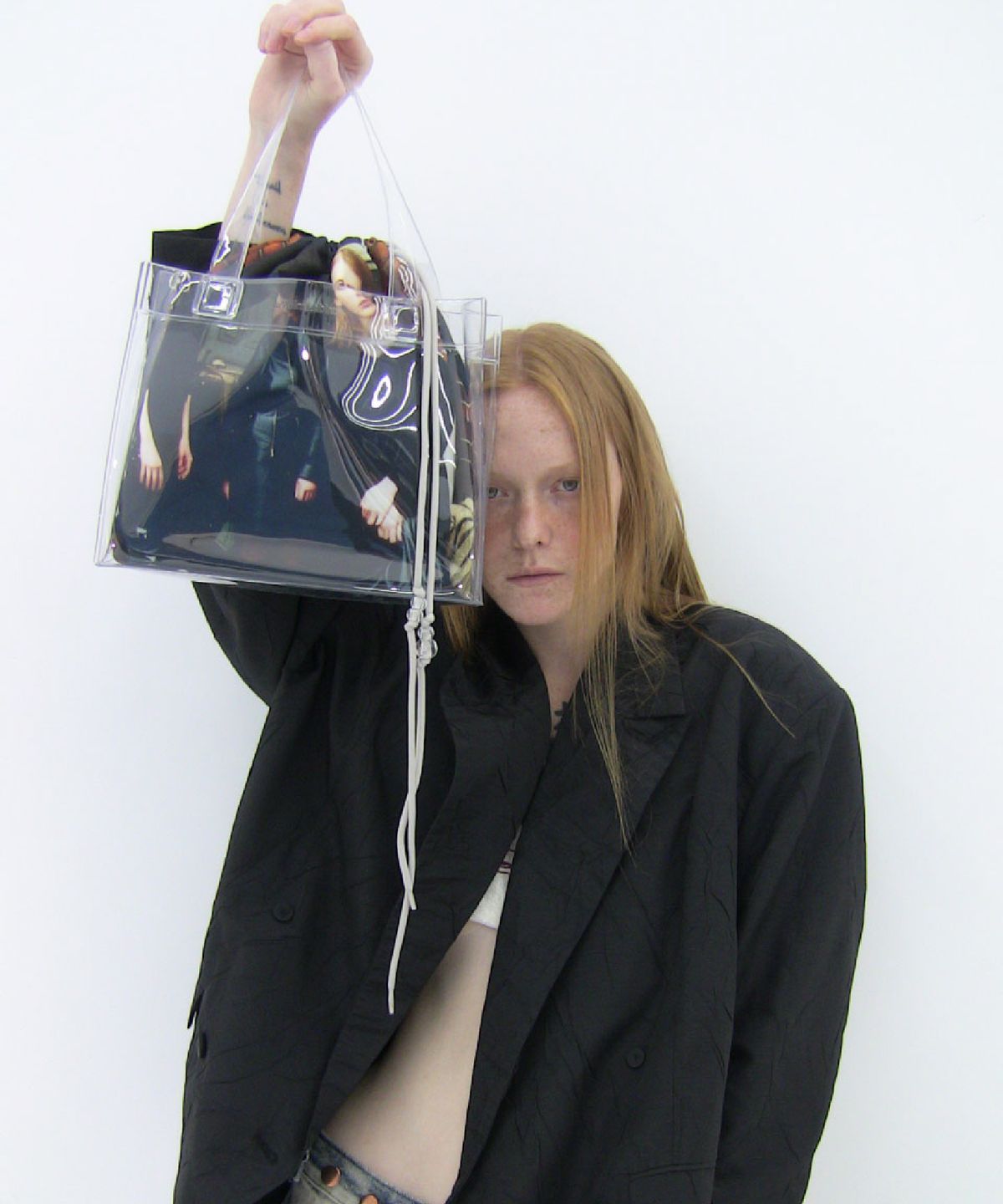 필인더블랭크(FILLINTHEBLANK) Clear AI Bag (peep)(girls)