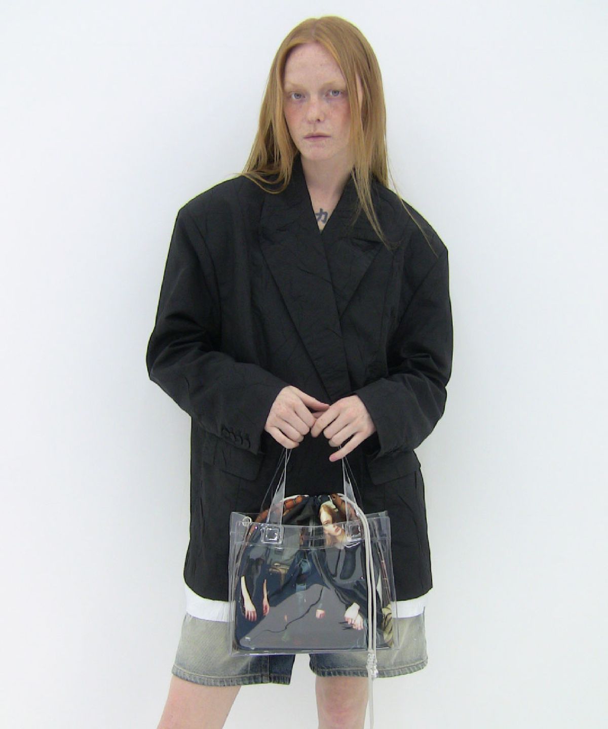 필인더블랭크(FILLINTHEBLANK) Clear AI Bag (peep)(girls)