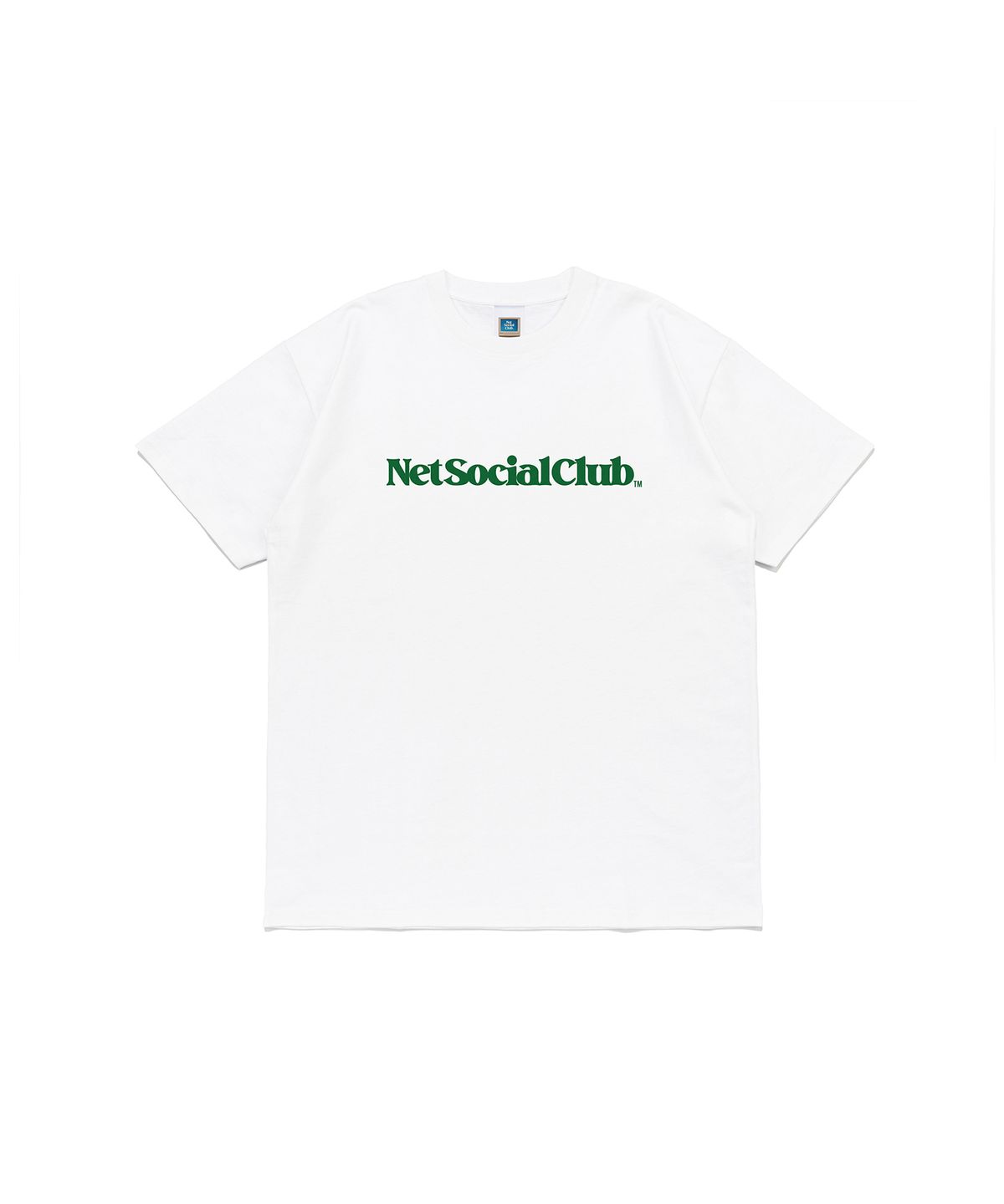 넷소셜클럽(NET SOCIAL CLUB) 비비드 스트레이트 로고 반팔티 (화이트)