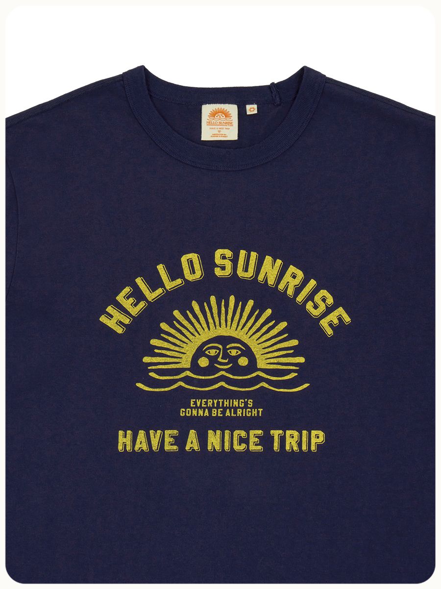【HELLO SUNRISE】HS VTG ARCH LOGO TEE 4色 Hello Sunrise-HS VTG アーチロゴT/24SS 韓国 Tシャツ (Hello
