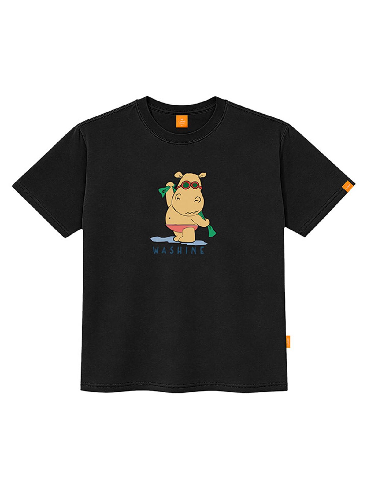 엘라모(LLAMO) 워싱히뽀 반팔티셔츠 남녀공용 빅사이즈 S~4XL