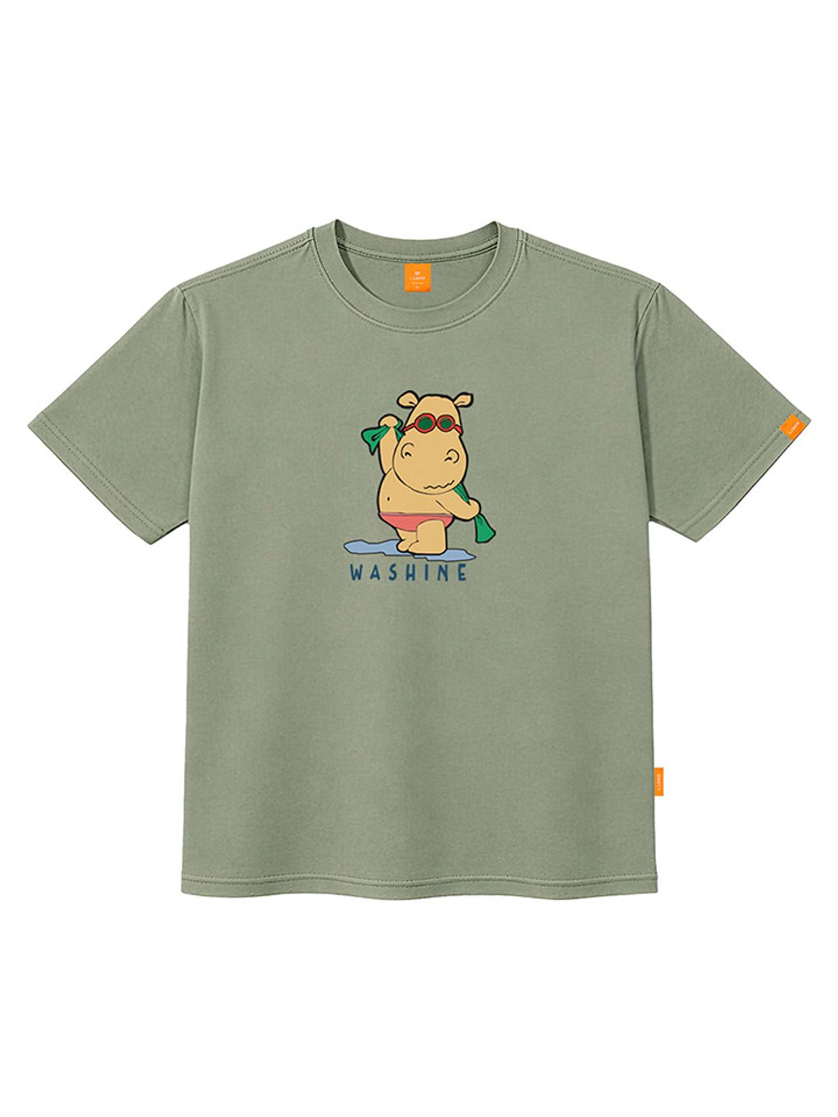 엘라모(LLAMO) 워싱히뽀 반팔티셔츠 남녀공용 빅사이즈 S~4XL