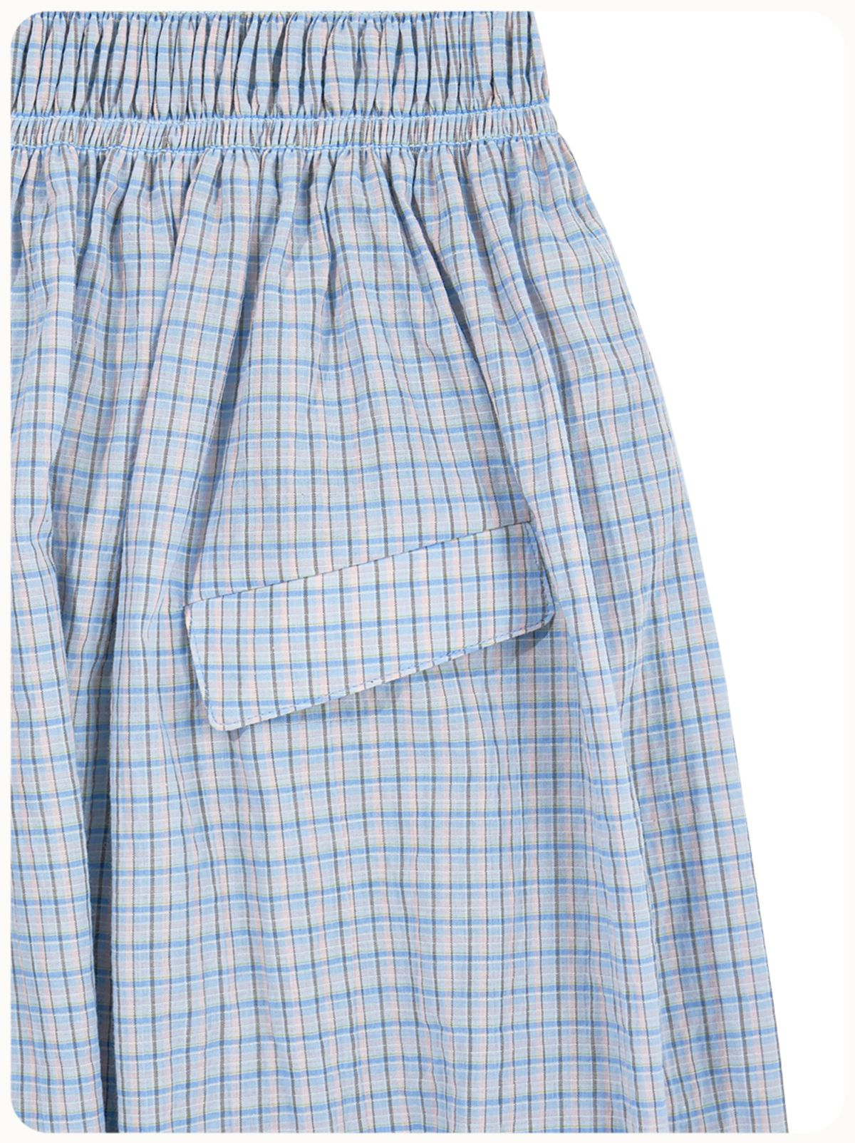 헬로 선라이즈(HELLO SUNRISE) HS Two Poket Mini Dress_Blue Check