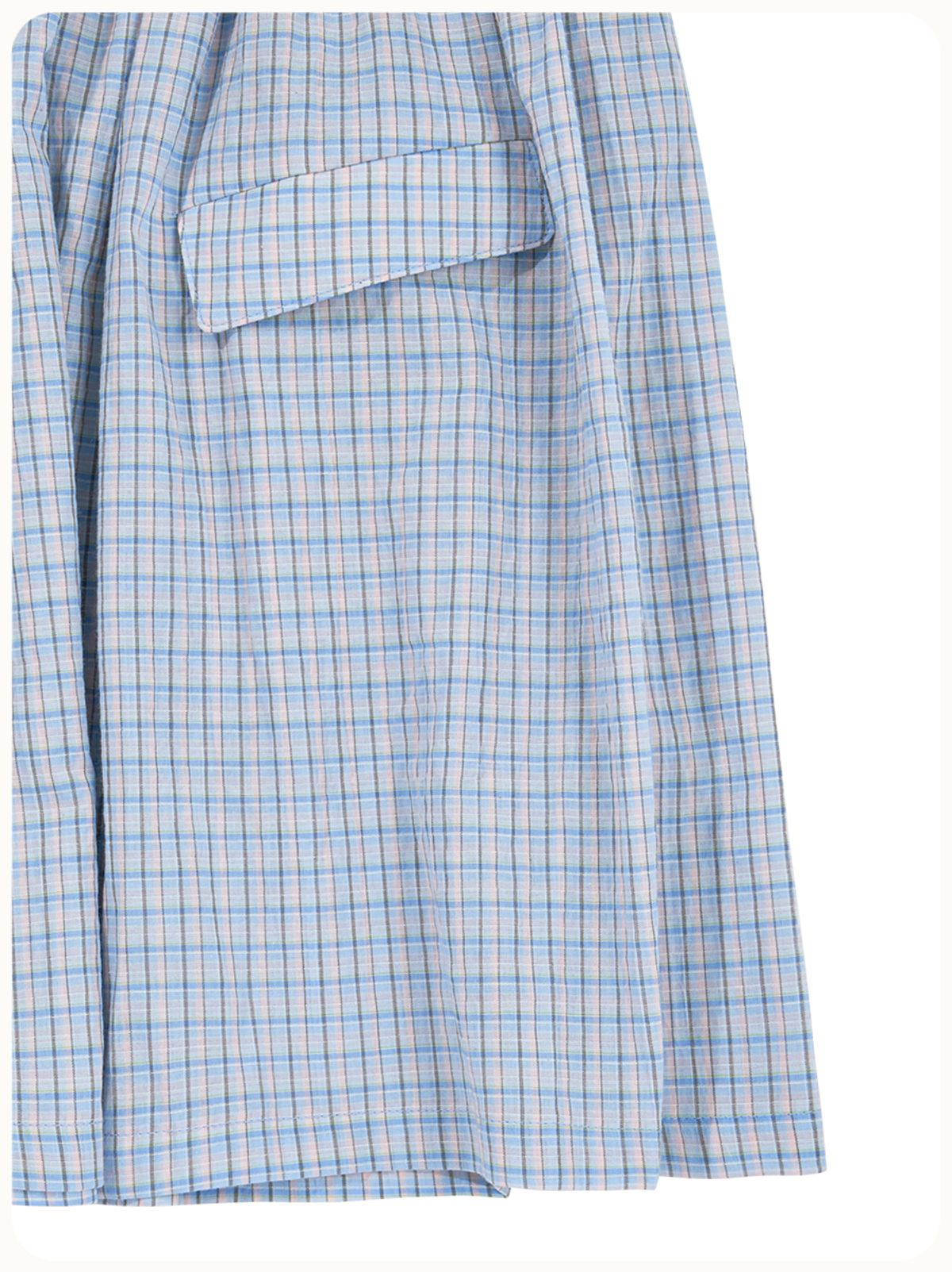 헬로 선라이즈(HELLO SUNRISE) HS Two Poket Mini Dress_Blue Check