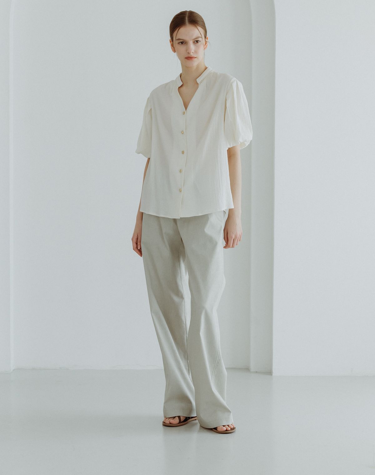 지에마르(GIEMAR) 섬머 밴딩 팬츠 카키 SUMMER BANDING PANTS KHAKI