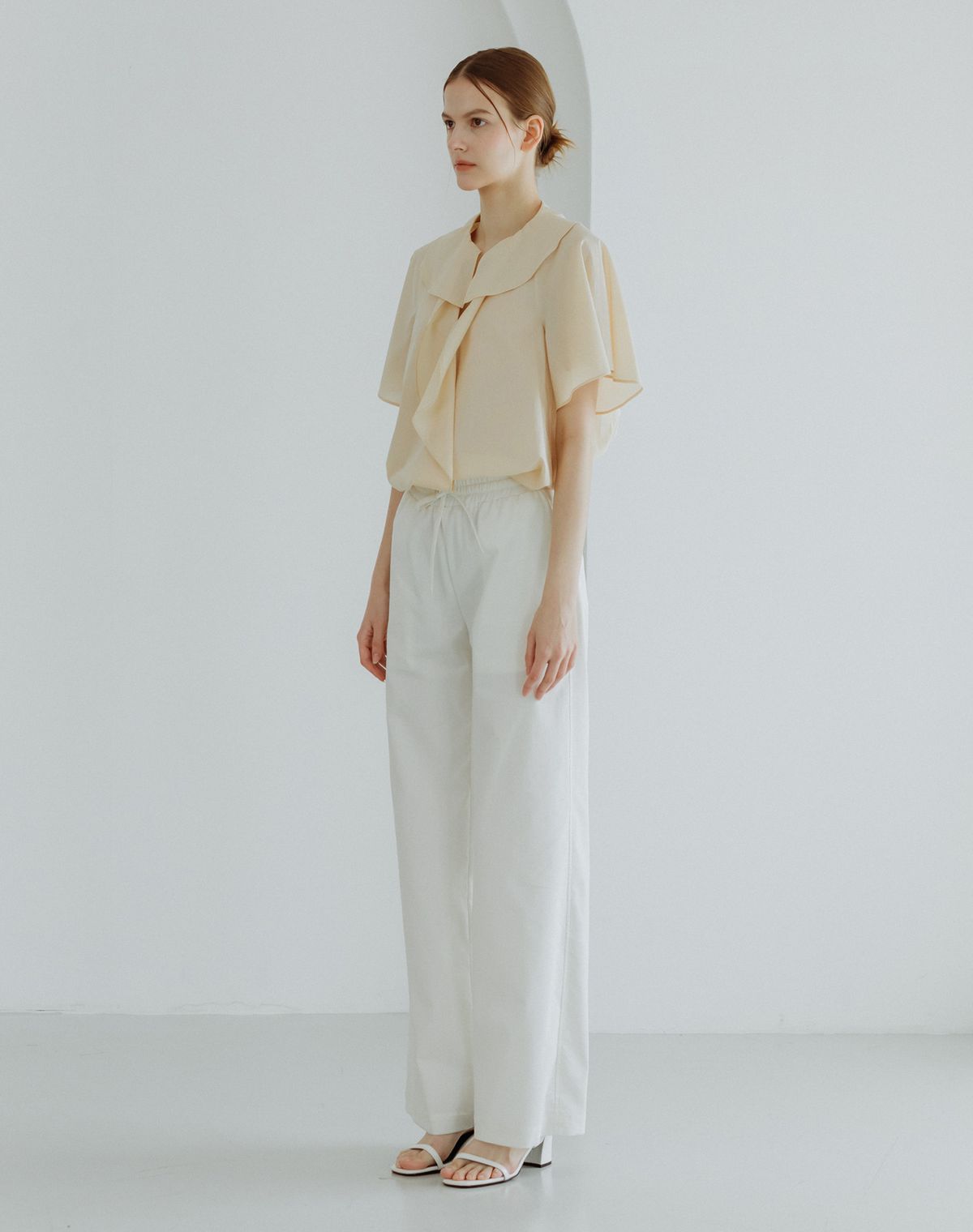 지에마르(GIEMAR) 섬머 밴딩 팬츠 아이보리 SUMMER BANDING PANTS IVORY