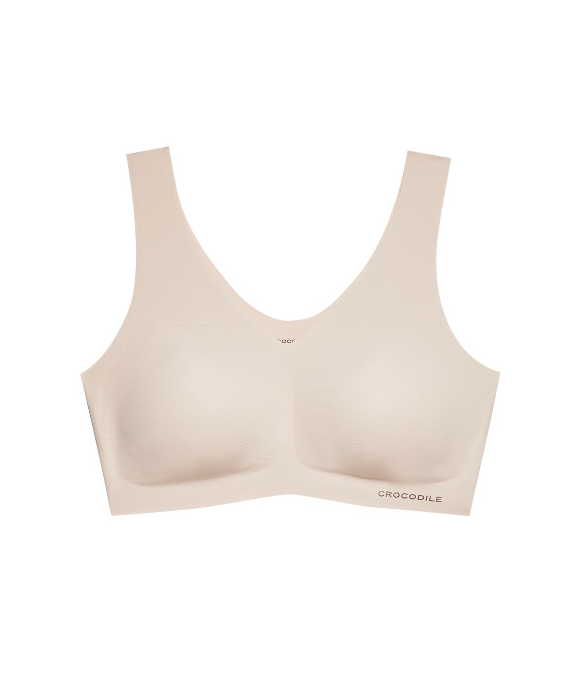 크로커다일 이너웨어(CROCODILE INNERWEAR) 라이크라 인견쉘론 V넥 일체형 브라