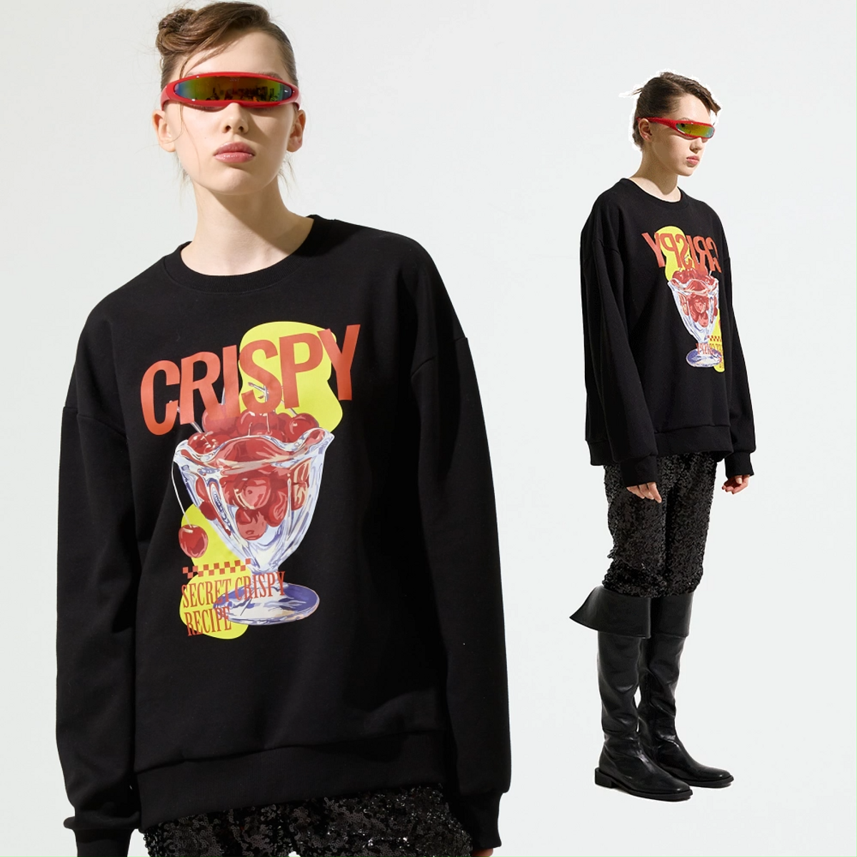 크리스피(CCCRISPYYY) Cup Cherry Sweatshirt