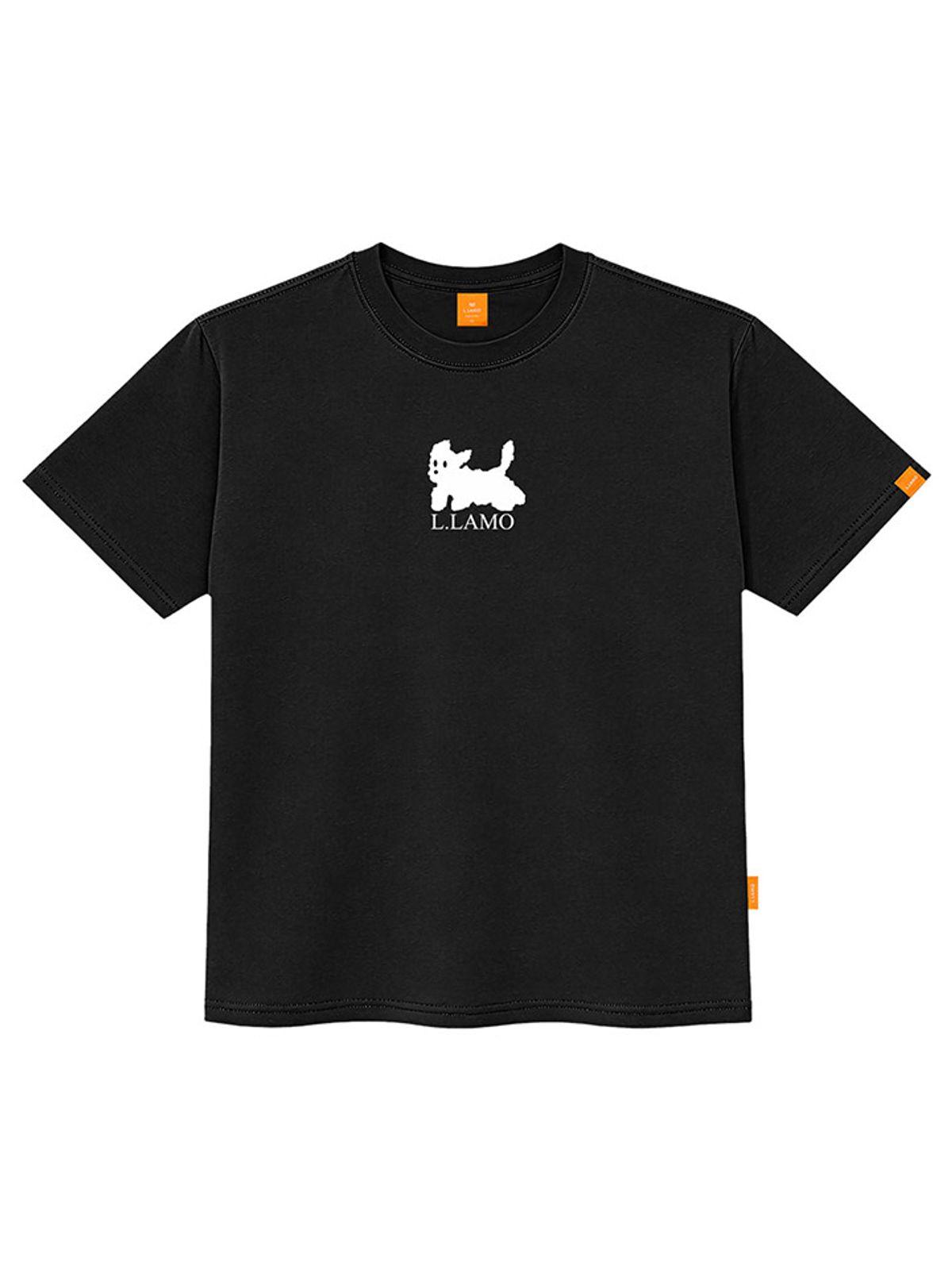 엘라모(LLAMO) 흰검둥이 반팔티셔츠 남녀공용 빅사이즈 S~4XL