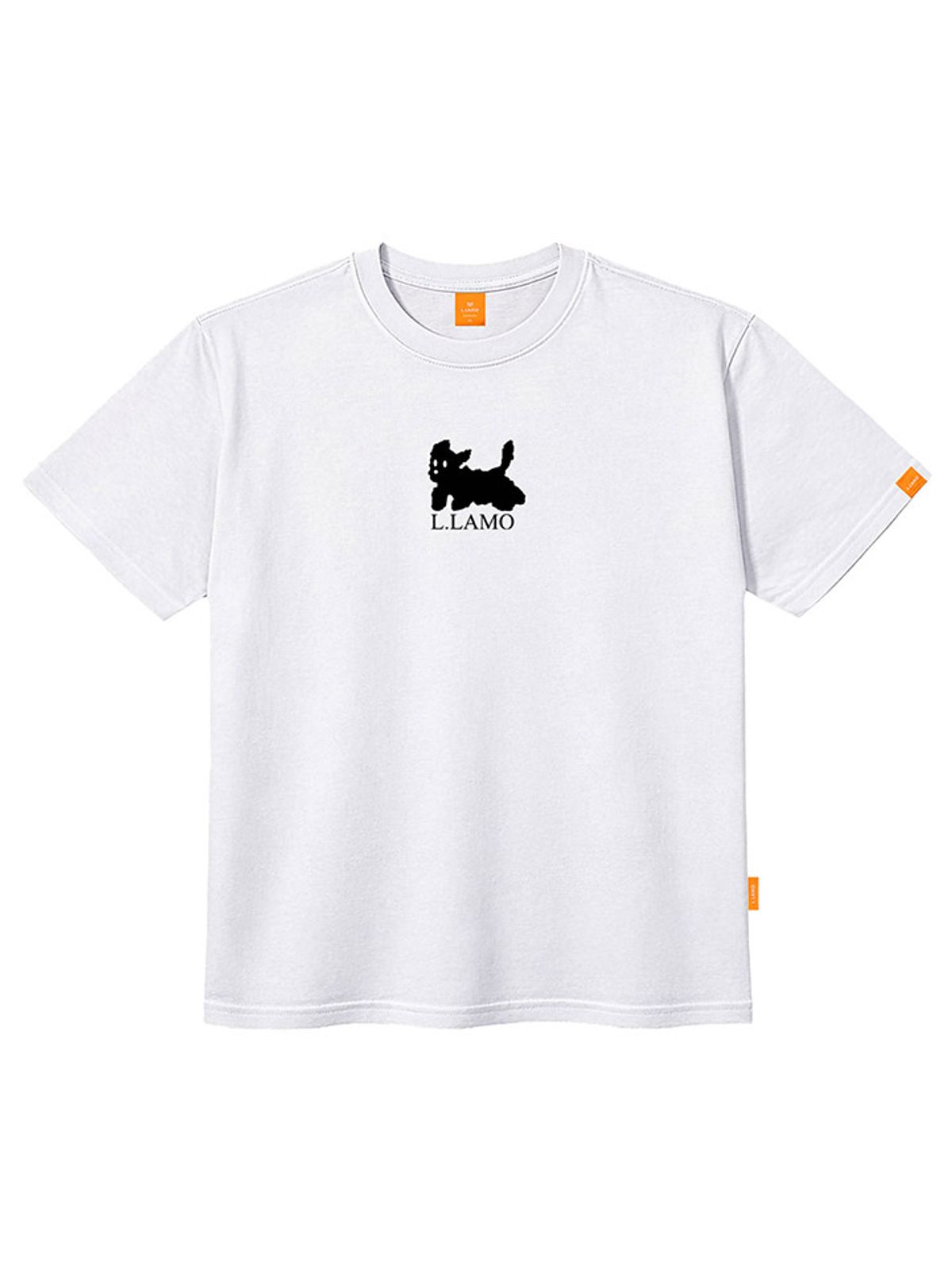 엘라모(LLAMO) 흰검둥이 반팔티셔츠 남녀공용 빅사이즈 S~4XL
