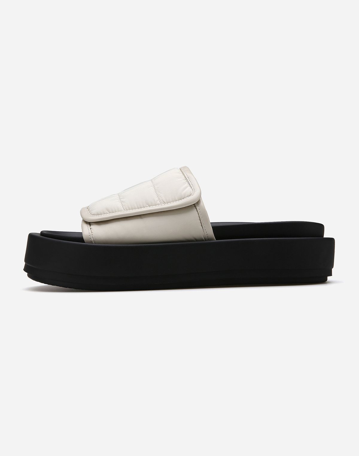 솔트앤초콜릿(SALT AND CHOCOLATE) 패브릭 벨크로 플랫폼 슬리퍼 412423004 (4cm/3colors)
