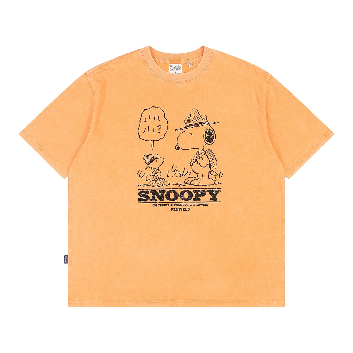 펜필드(PENFIELD) [P X PEANUTS] BASIC RINGER TS ORANGE_FQ2KT780