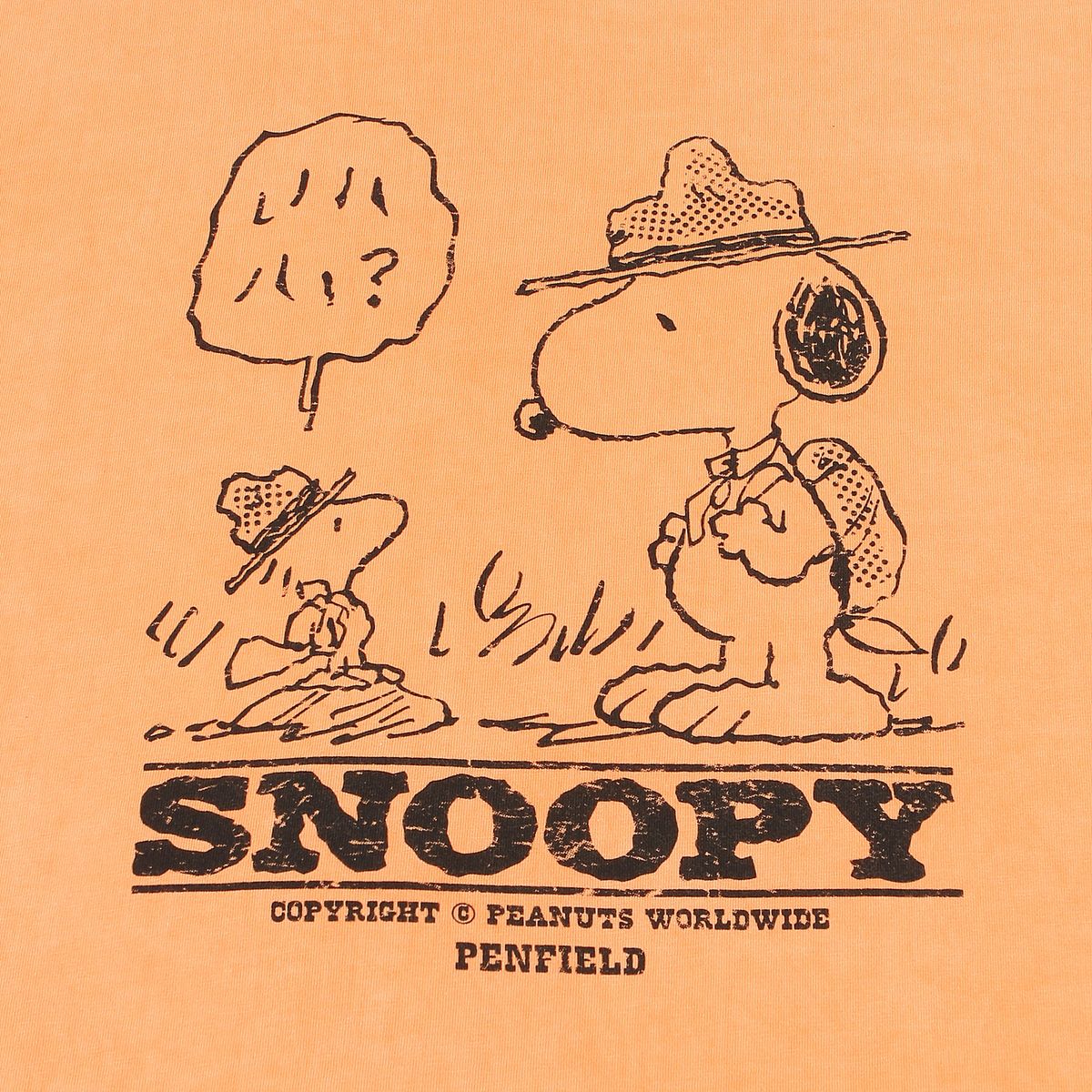 펜필드(PENFIELD) [P X PEANUTS] BASIC RINGER TS ORANGE_FQ2KT780